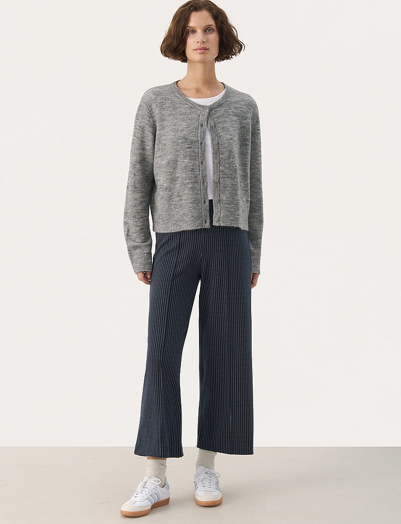 Part Two - IlisanPW PA - bukser med brede ben - dark navy pinstripe - 4