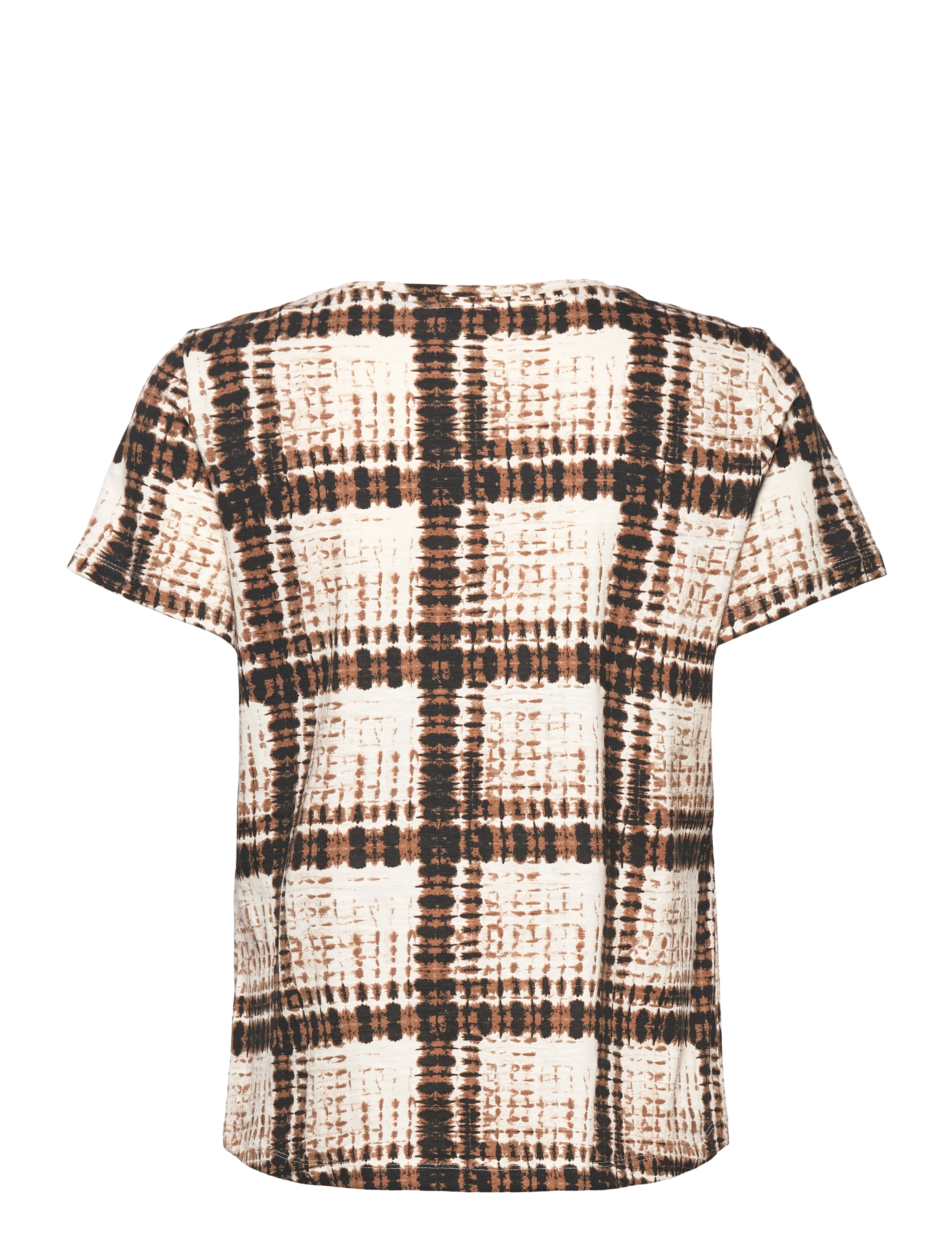 Part Two - GesinaPW TS - brown square print - 1