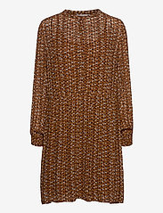 Part Two - TaniaPW DR - midi dresses - dot print, hazel brown - 0