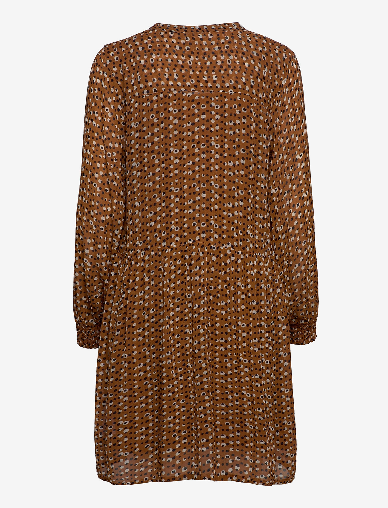 Part Two - TaniaPW DR - midi kjoler - dot print, hazel brown - 1