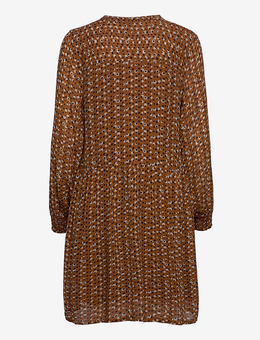 Part Two - TaniaPW DR - midiklänningar - dot print, hazel brown - 1