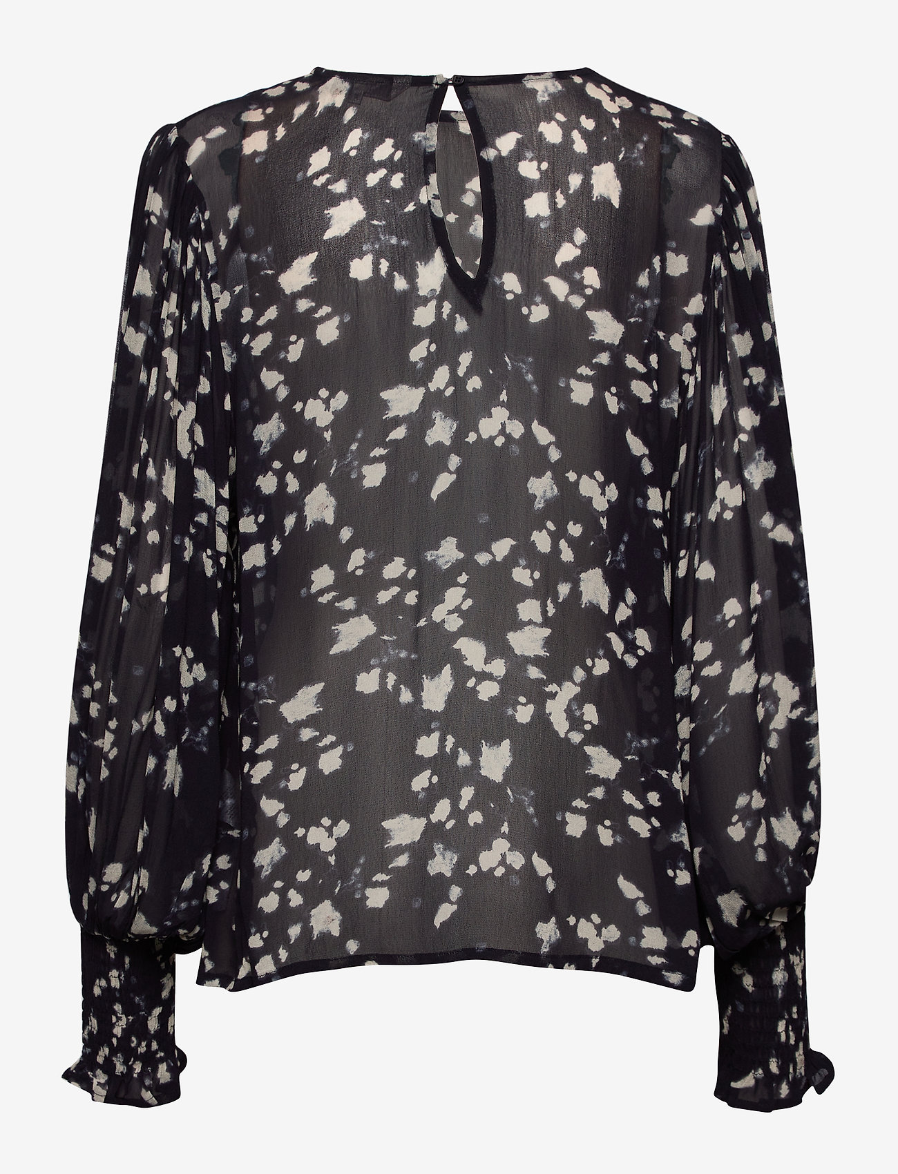 Part Two - EritaPW BL - long-sleeved blouses - abstract print, navy - 1
