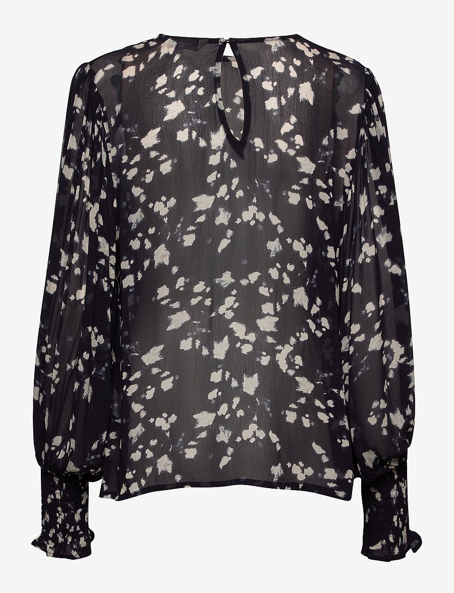 Part Two - EritaPW BL - pikkade varrukatega pluusid - abstract print, navy - 1