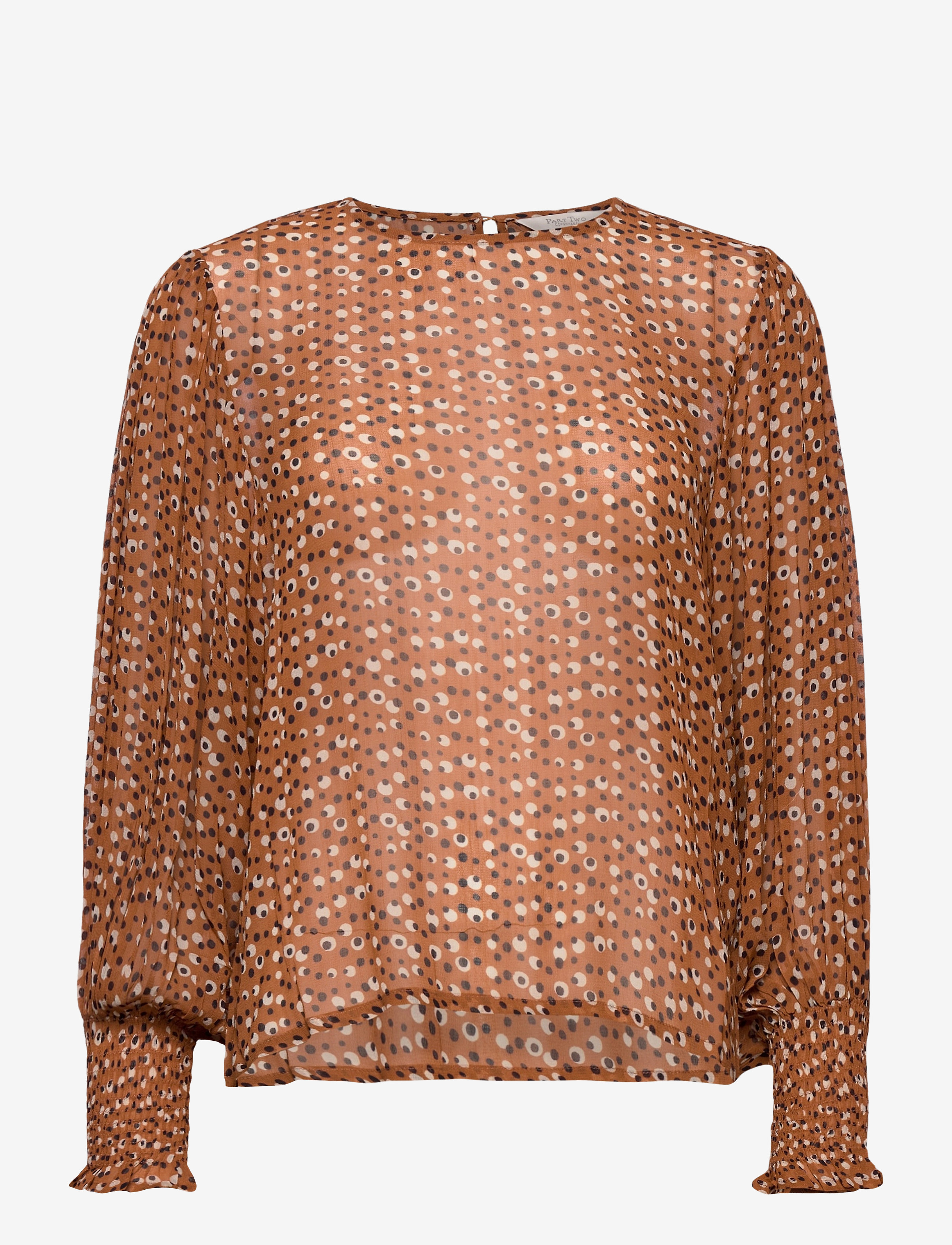 Part Two EritaPW BL - Transitional Layering - DOT PRINT, HAZEL BROWN / brown