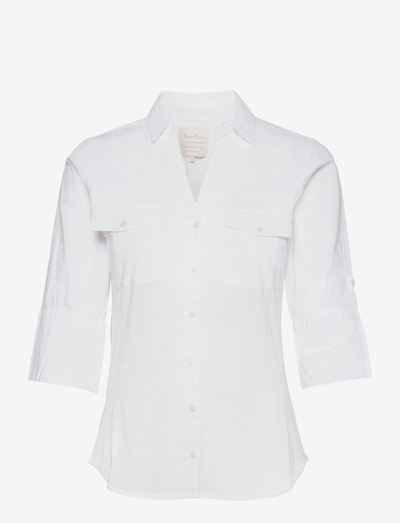 Part Two - CortniaPW SH - kortærmede skjorter - bright white - 0