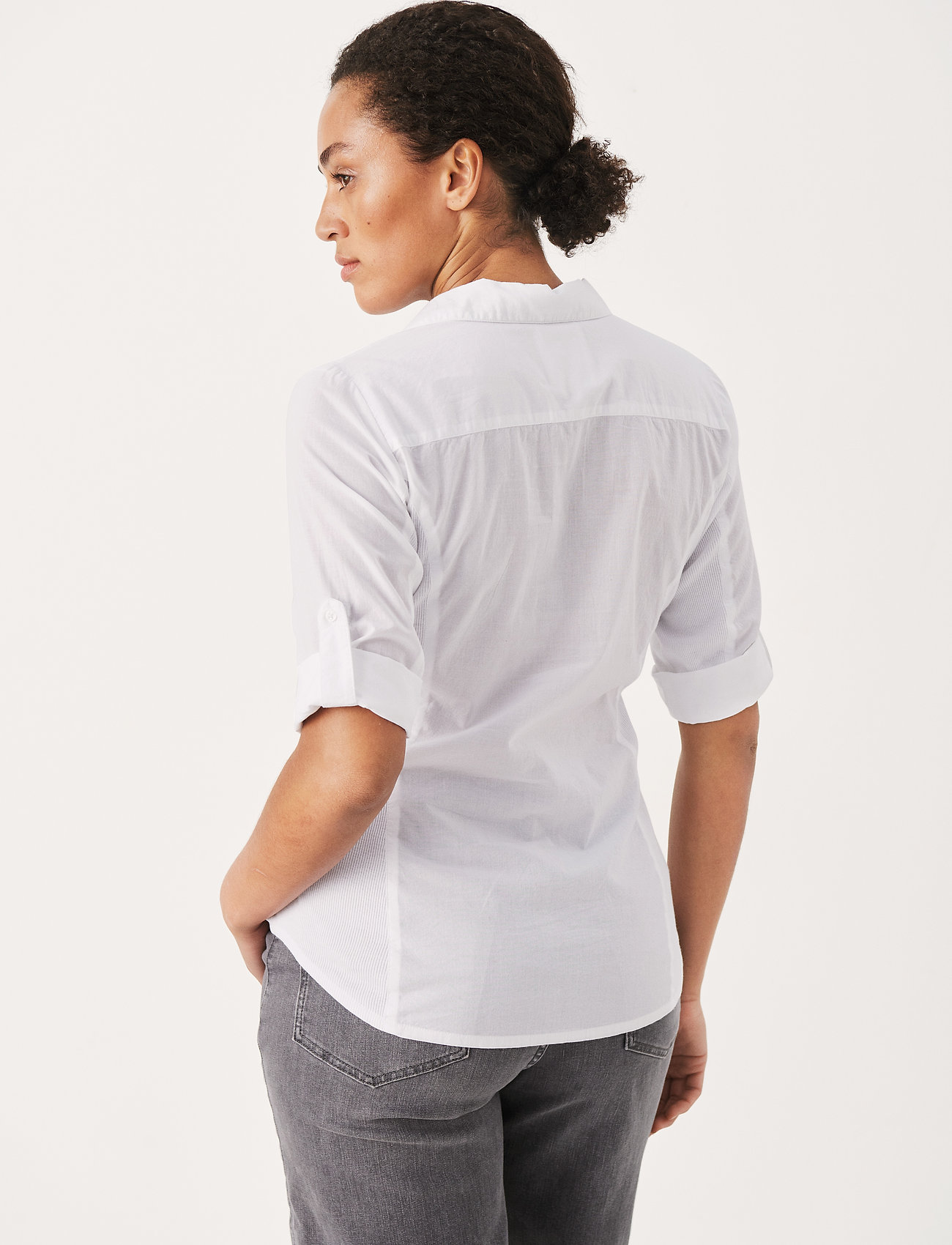 Part Two - CortniaPW Shirt - kortærmede skjorter - bright white - 5