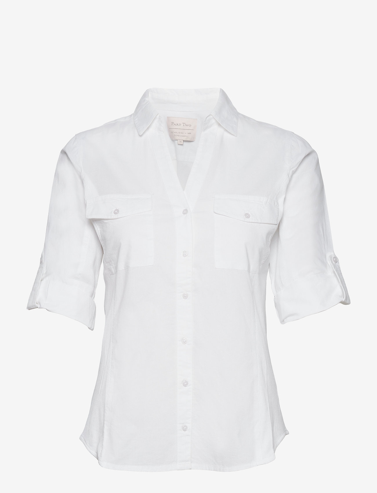 Part Two - CortniaPW SH - kortærmede skjorter - bright white - 2