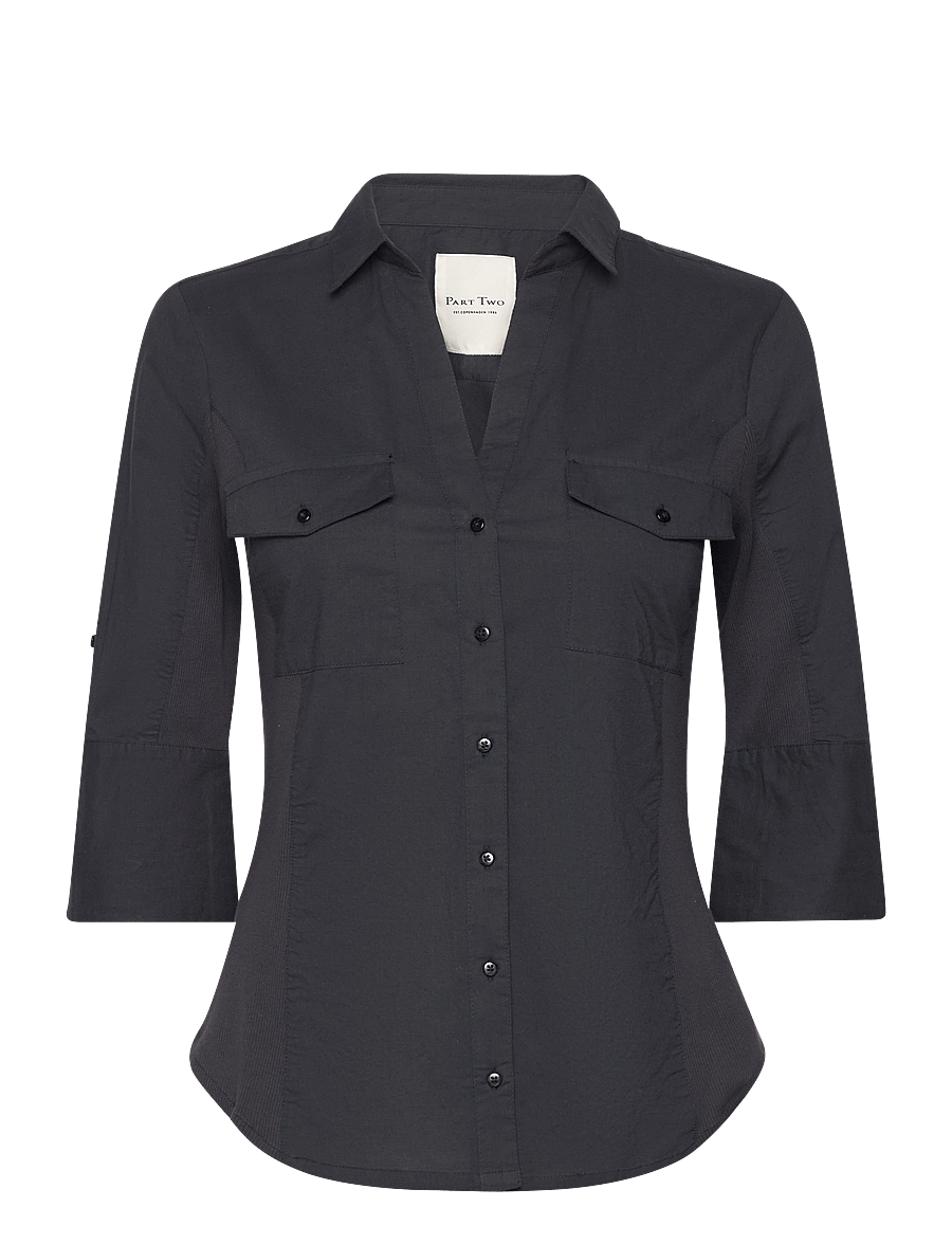 Part Two - CortniaPW Shirt - short-sleeved shirts - dark navy - 1