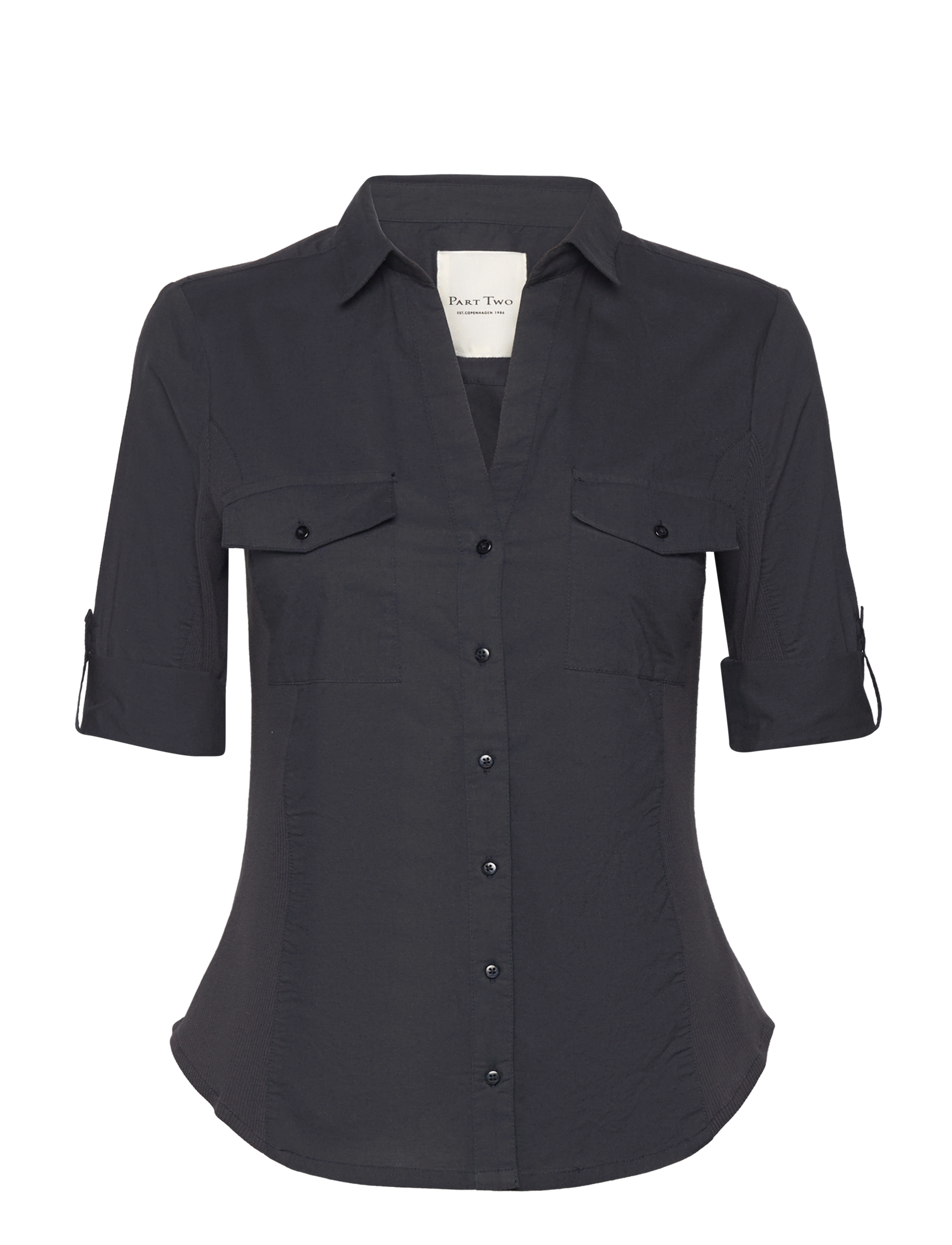 Part Two - CortniaPW Shirt - short-sleeved shirts - dark navy - 3