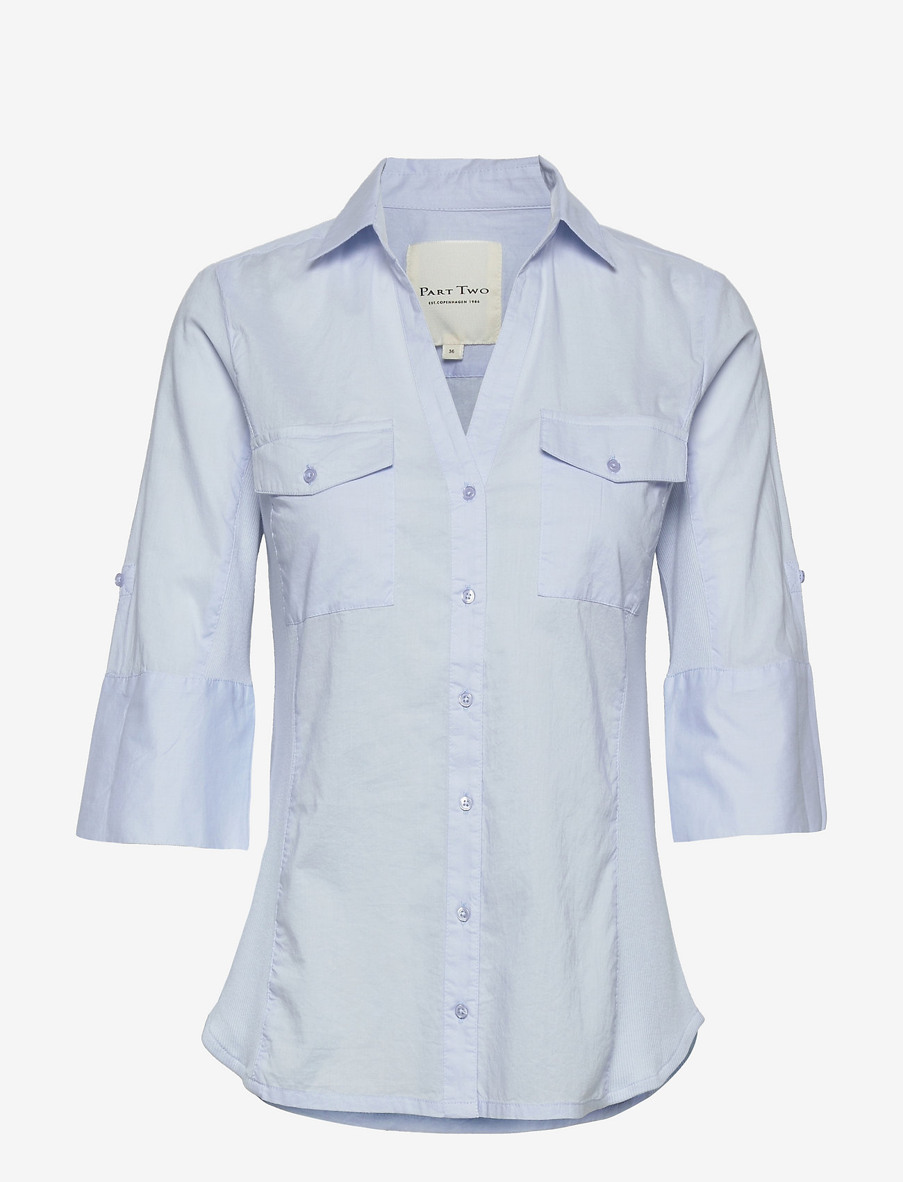 Part Two - CortniaPW SH - kortärmade skjortor - heather - 1