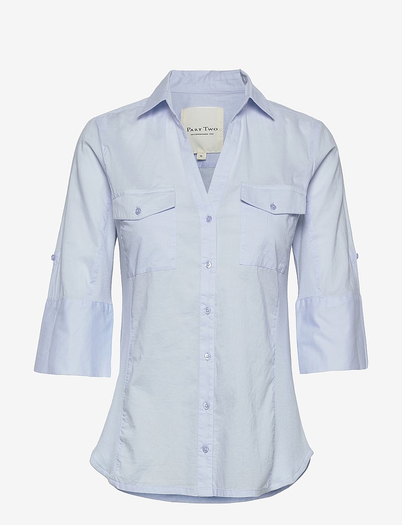 Part Two - CortniaPW SH - kortärmade skjortor - heather - 1