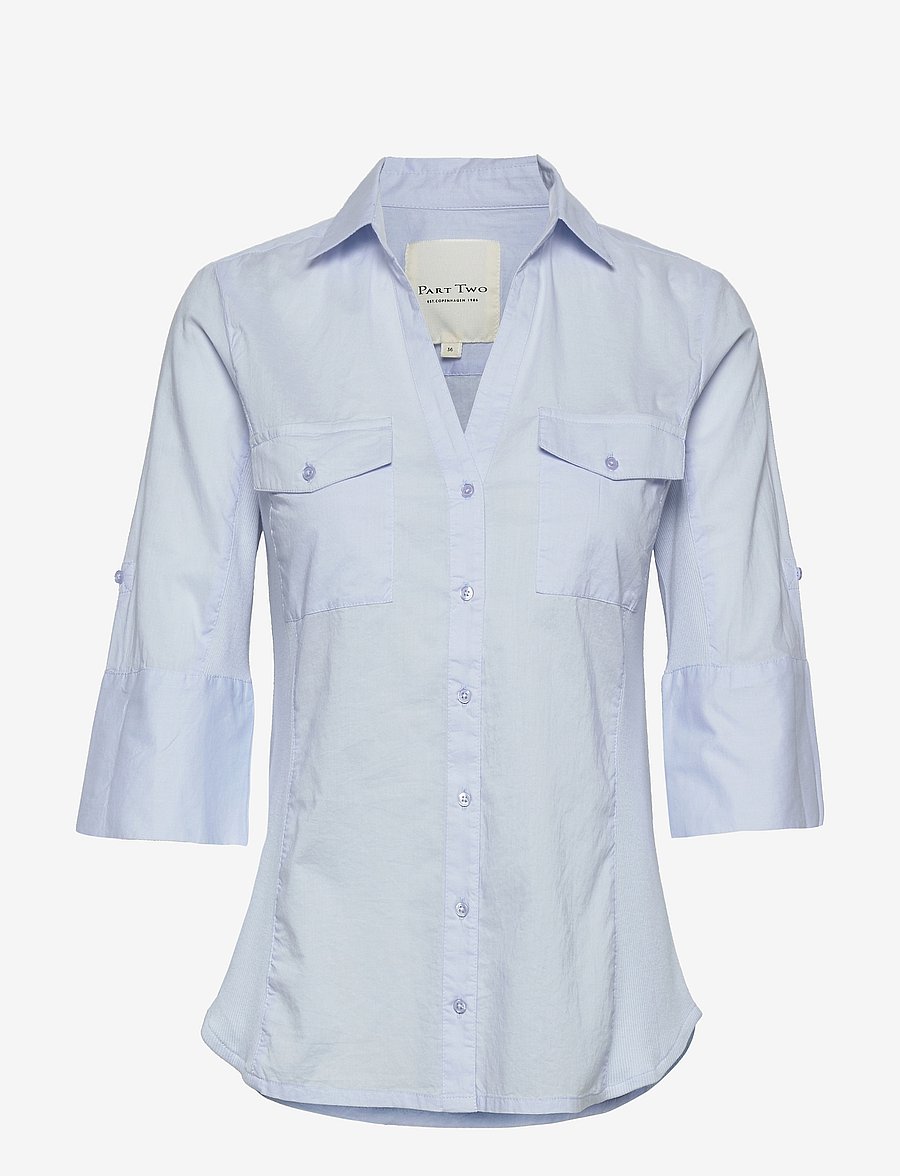 Part Two - CortniaPW Shirt - kurzärmlige hemden - heather - 1
