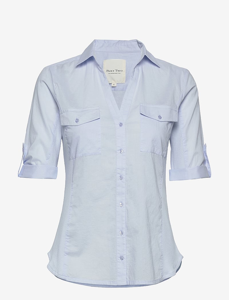 Part Two - CortniaPW SH - kortärmade skjortor - heather - 3