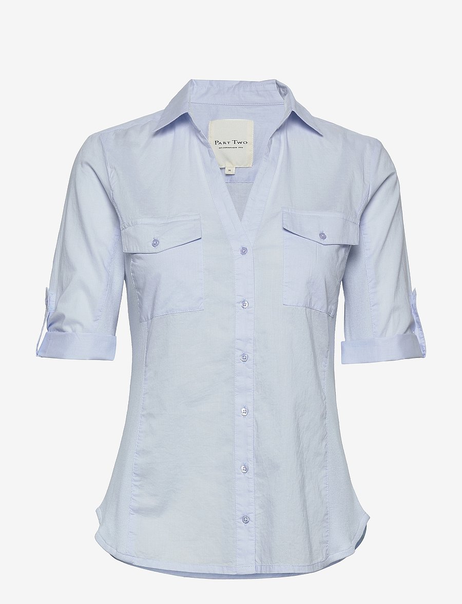 Part Two - CortniaPW Shirt - kurzärmlige hemden - heather - 3