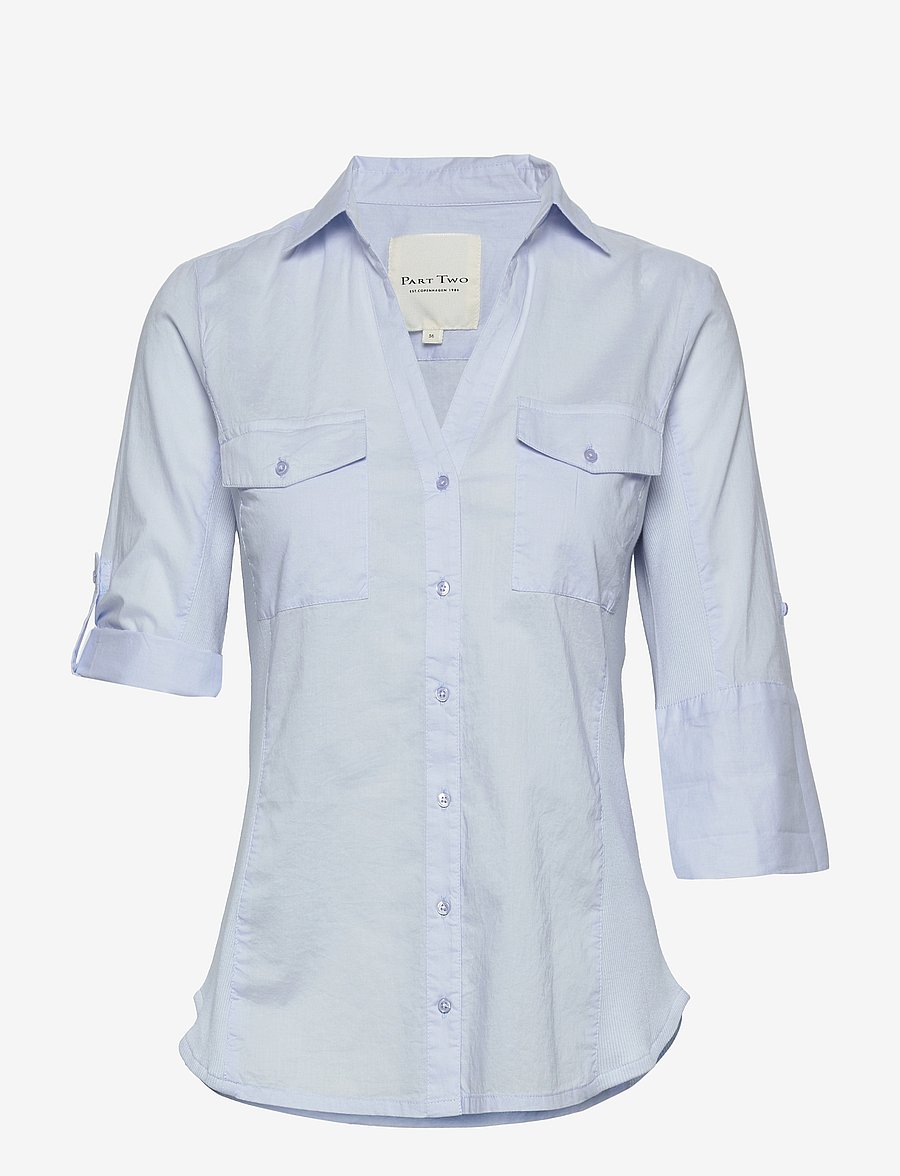 Part Two - CortniaPW Shirt - kortærmede skjorter - heather - 4