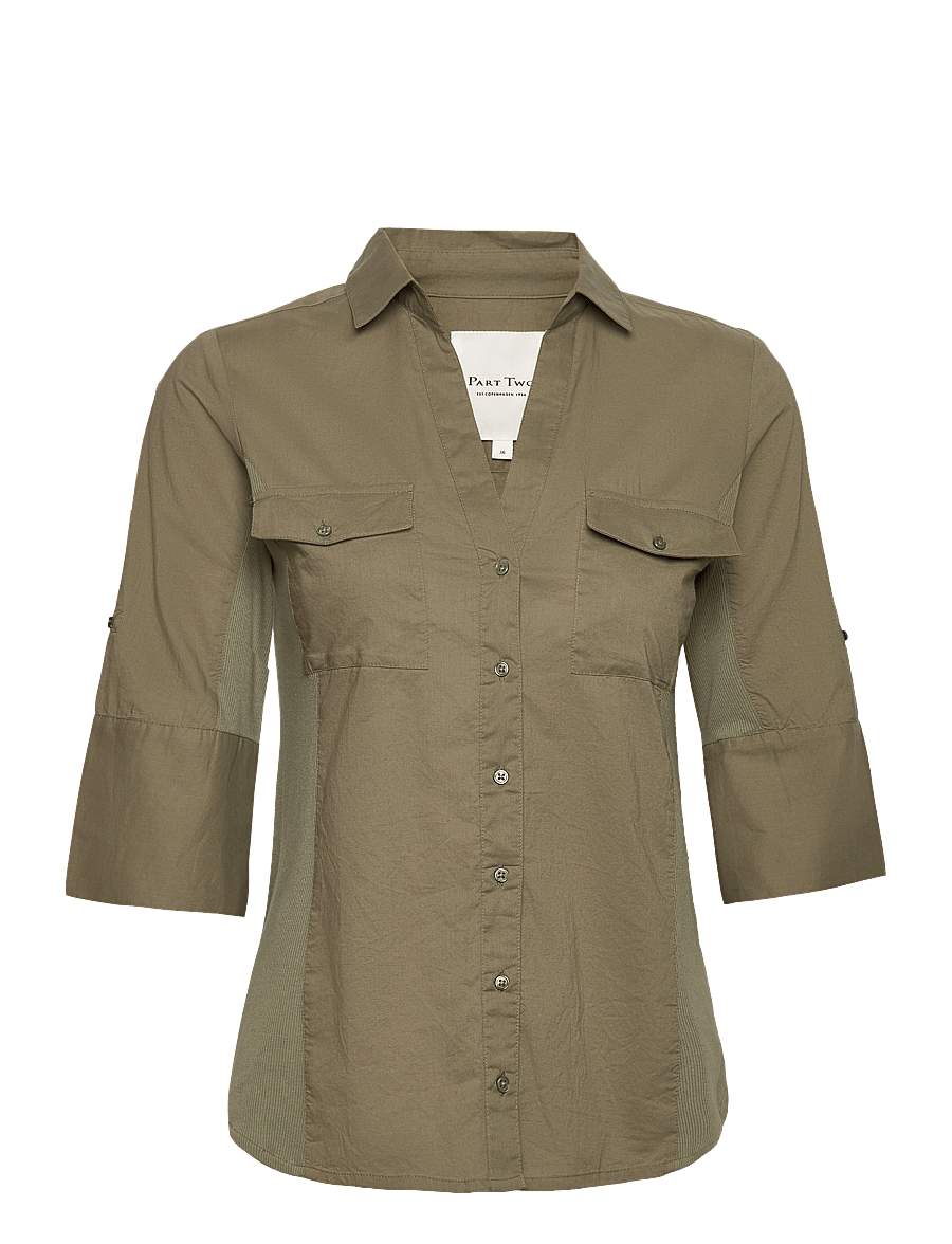 Part Two - CortniaPW Shirt - chemises à manches courtes - kalamata - 1