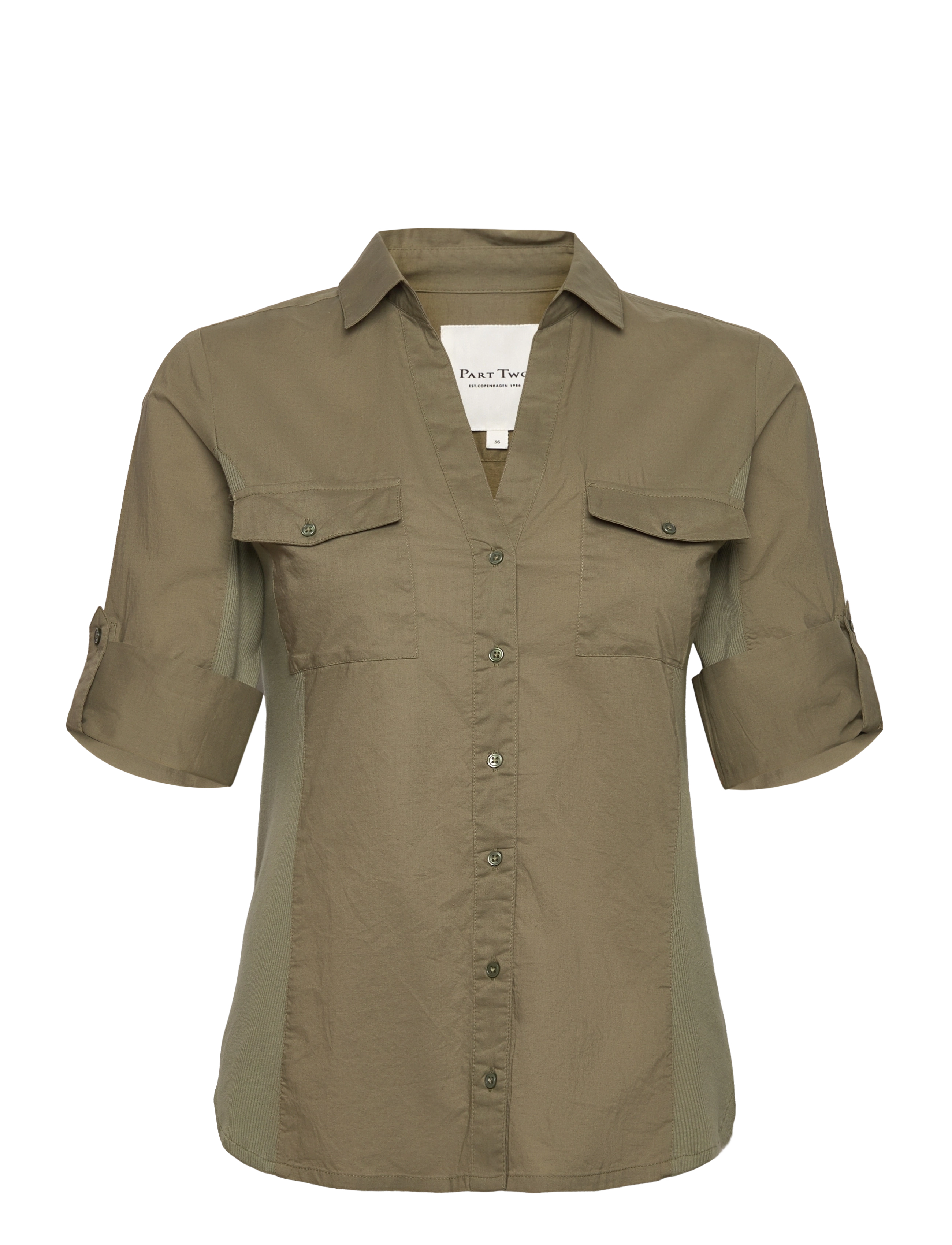 Part Two - CortniaPW Shirt - kurzärmlige hemden - kalamata - 3