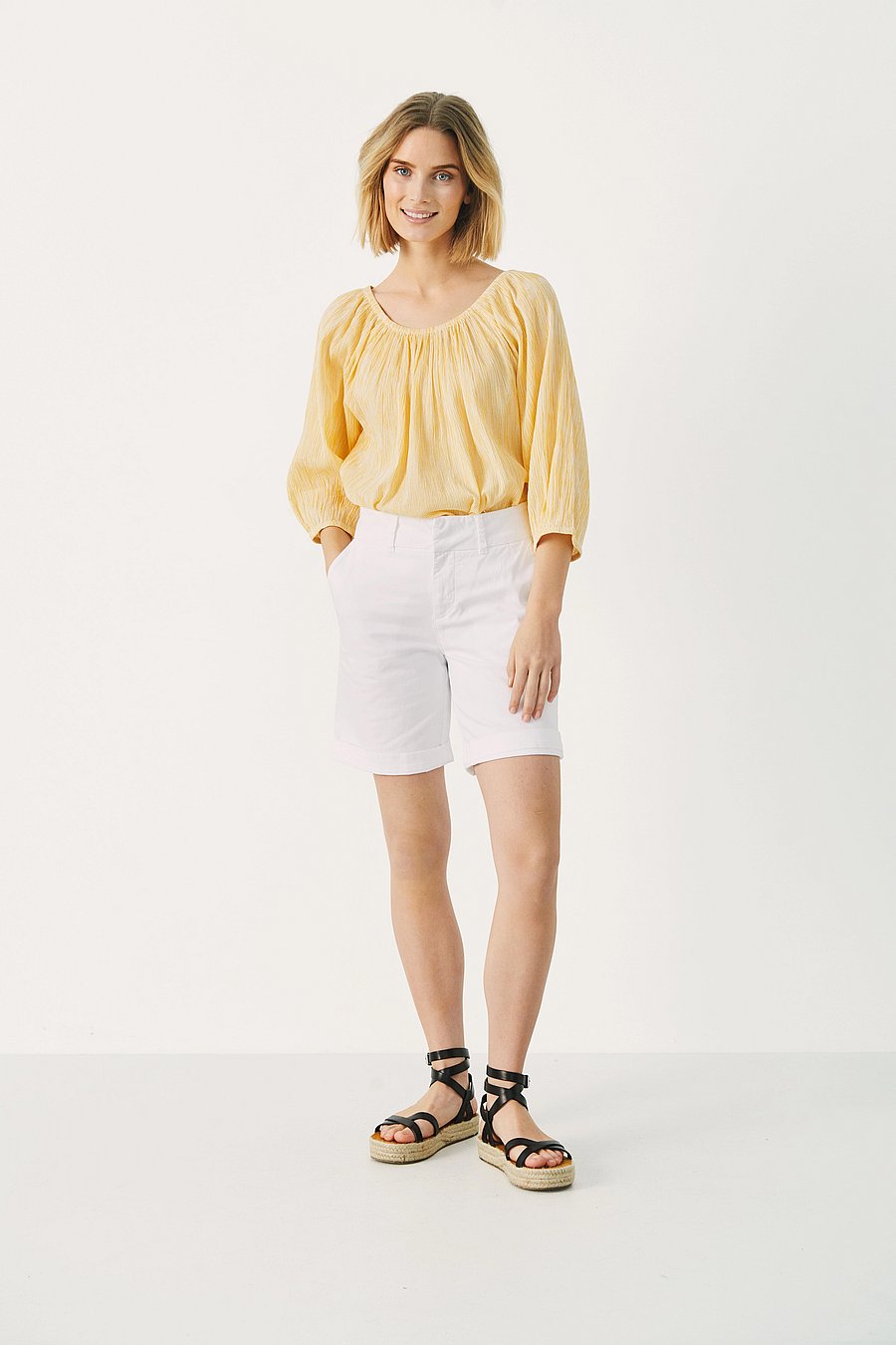 Part Two - SoffasPW SHO - bermudashorts - bright white - 3