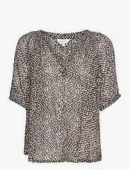 Part Two - ErdonaesPW BL - long-sleeved blouses - black blurred dot print - 0