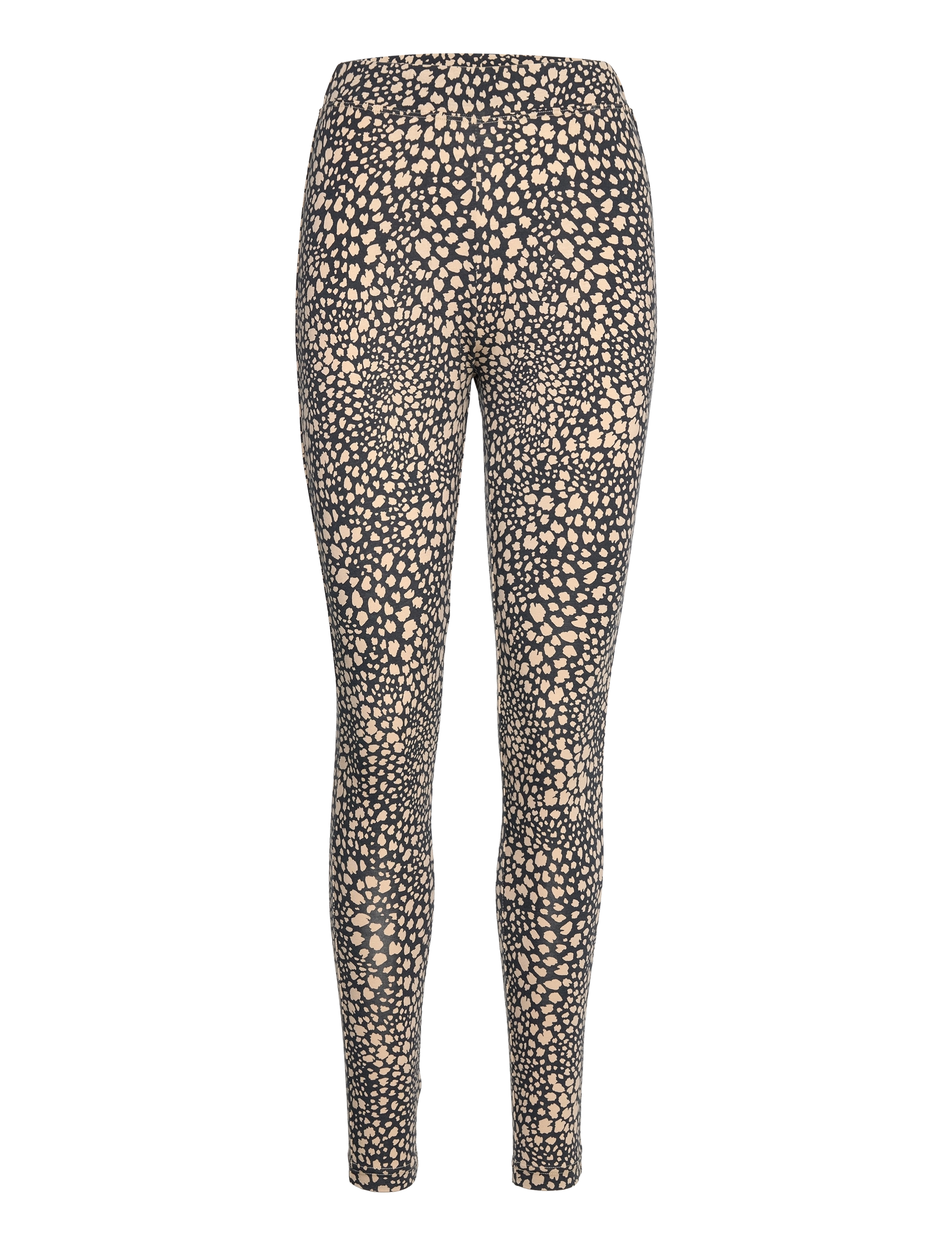 BLACK LEO LEAF PRINT
