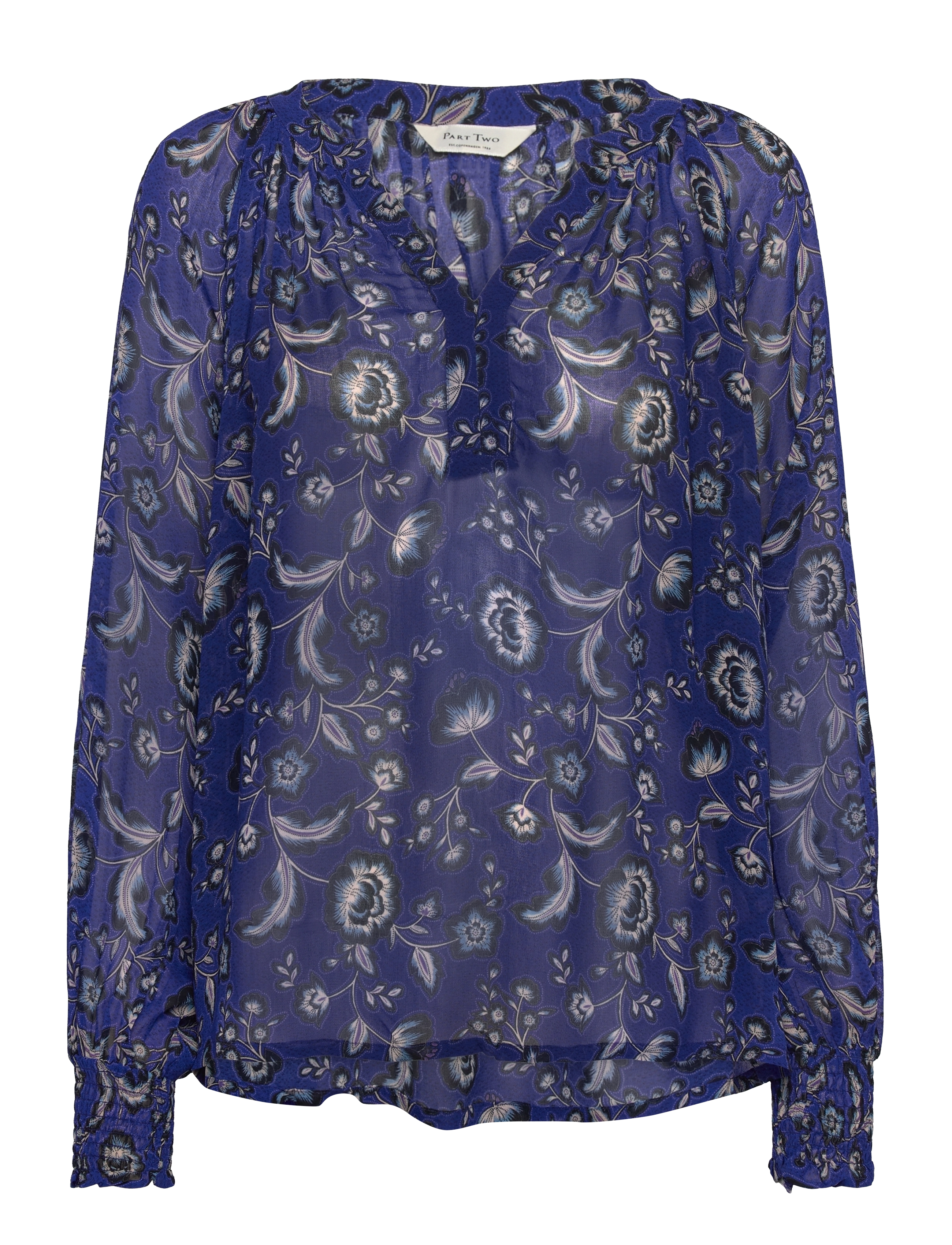BLUING JAPANESE FLOWER PRINT