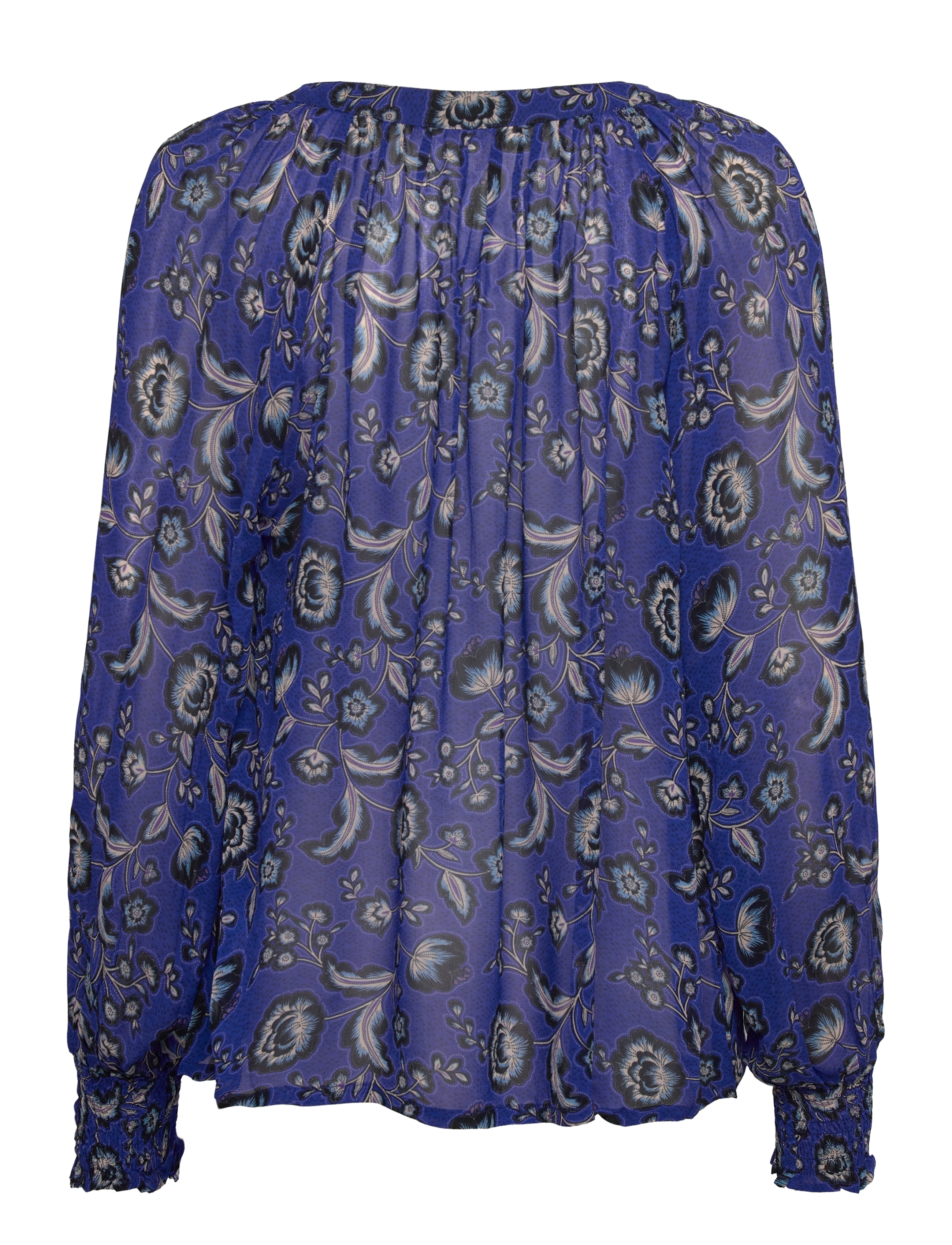 Part Two - KettaPW BL - bluing japanese flower print - 2