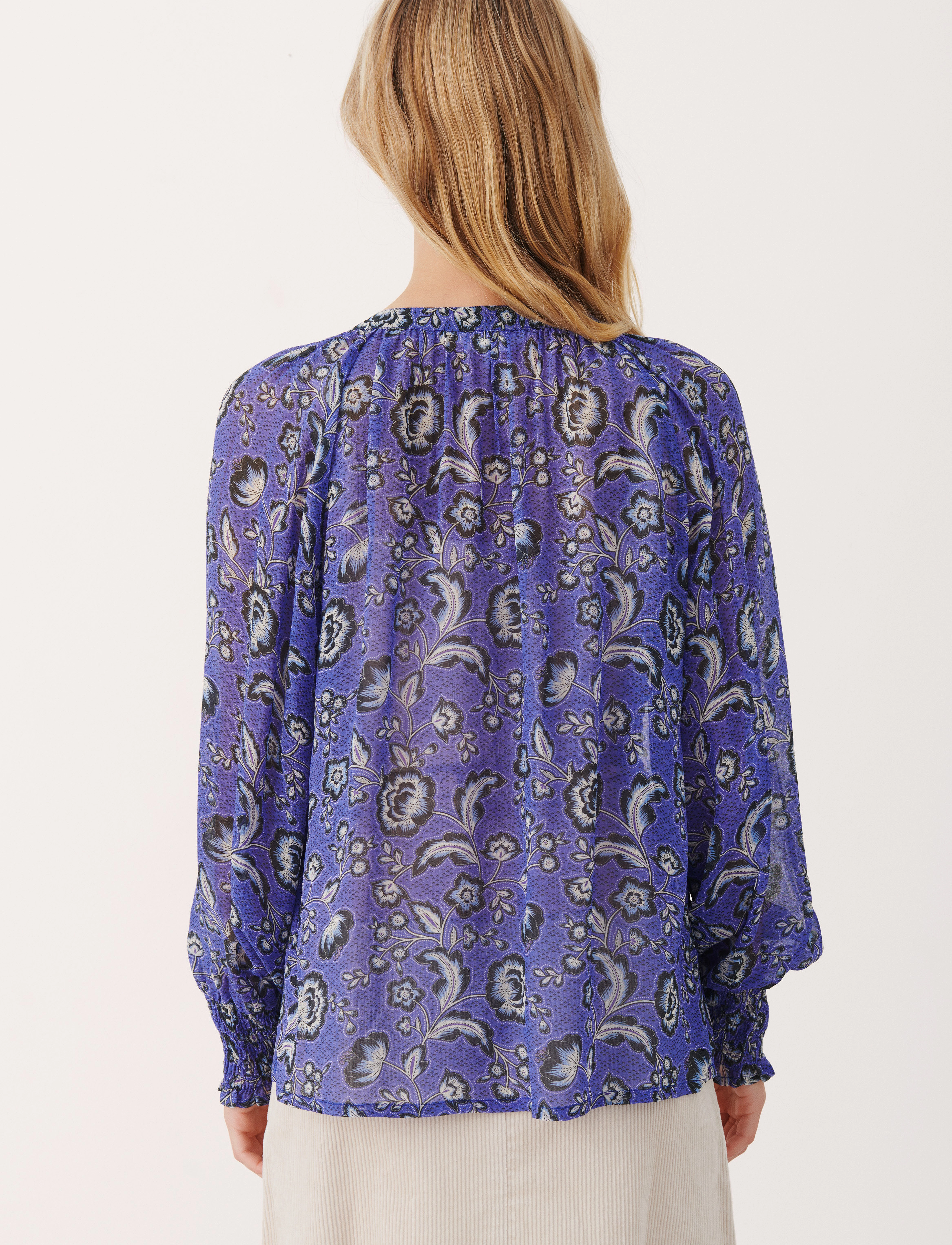 Part Two - KettaPW BL - bluing japanese flower print - 4