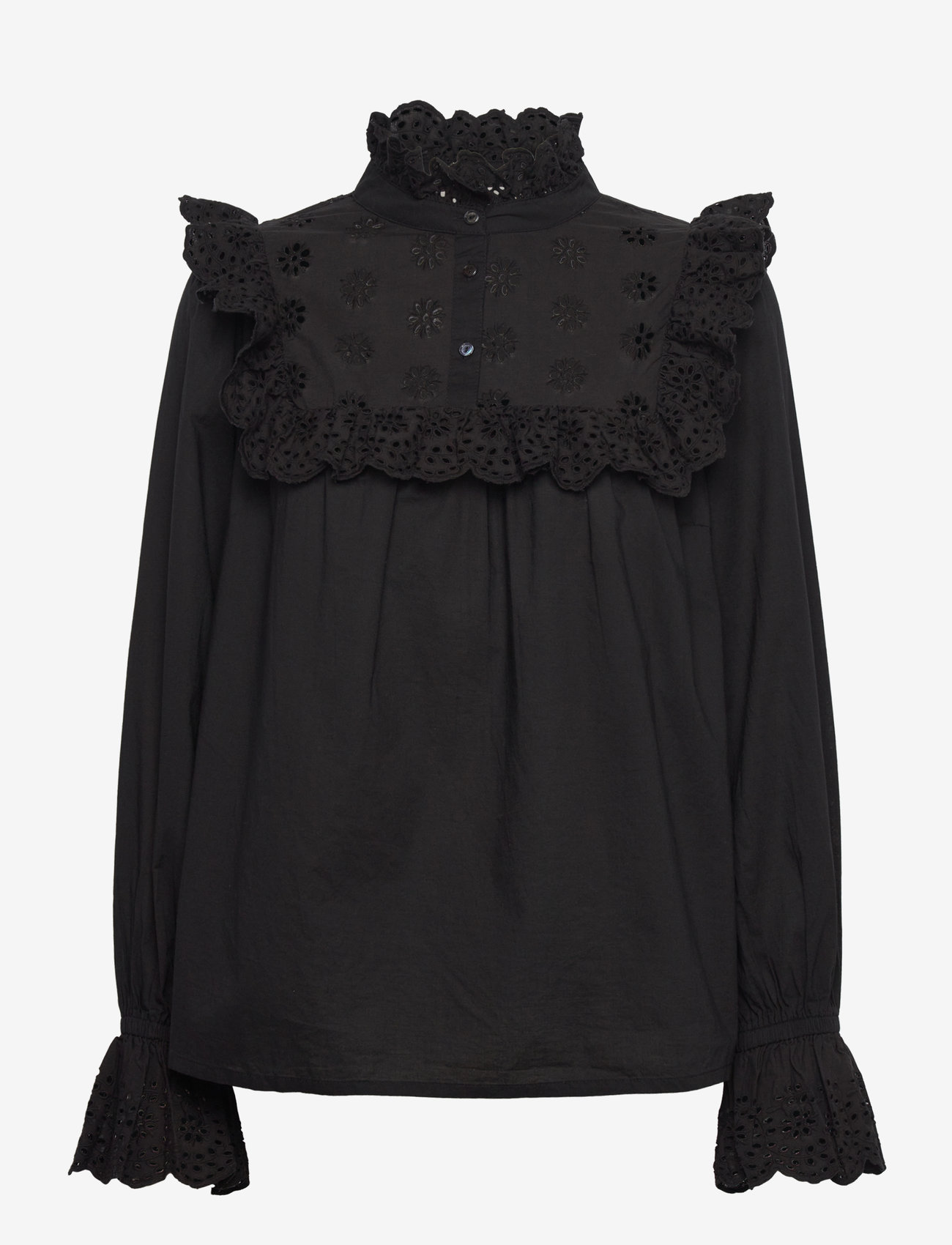 Part Two - NileaPW SH - langärmlige blusen - black - 0