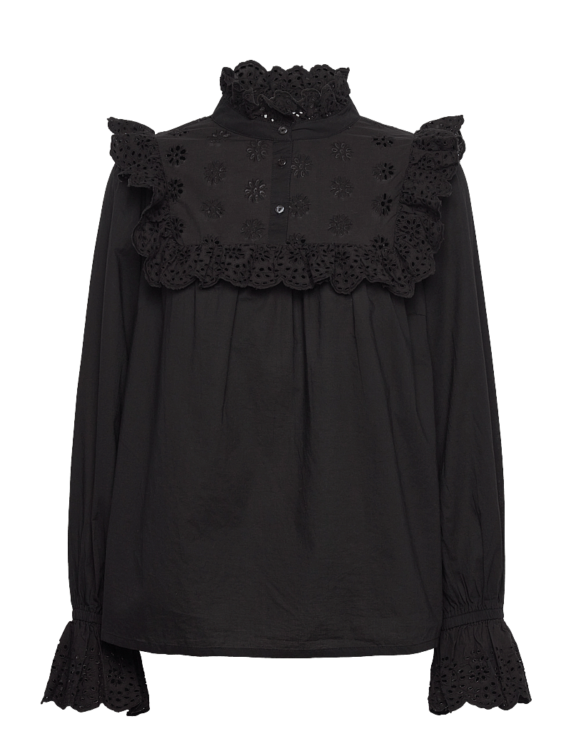Part Two - NileaPW SH - långärmade blusar - black - 1