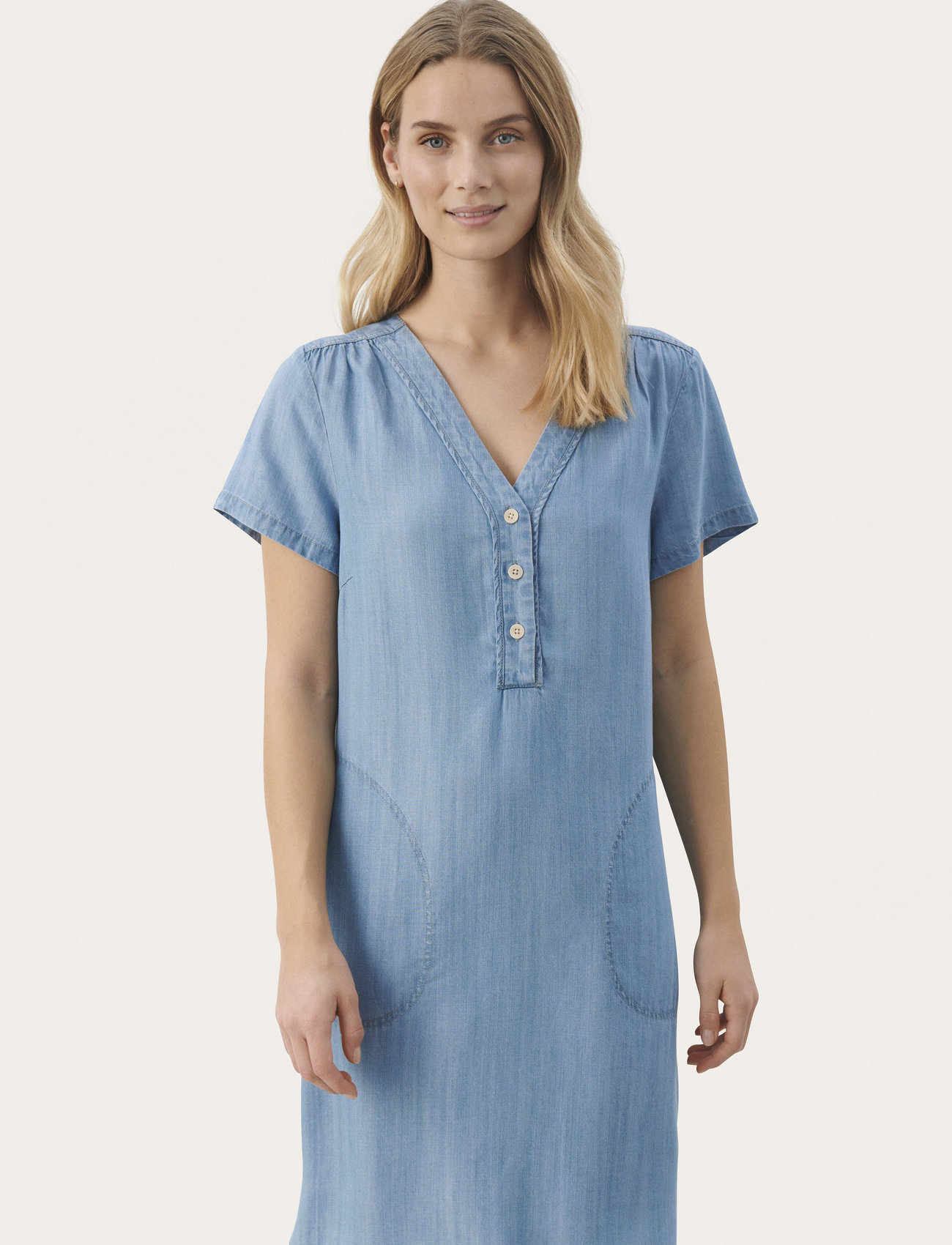 Part Two - KaminasPW DR - shirt dresses - medium blue denim - 0