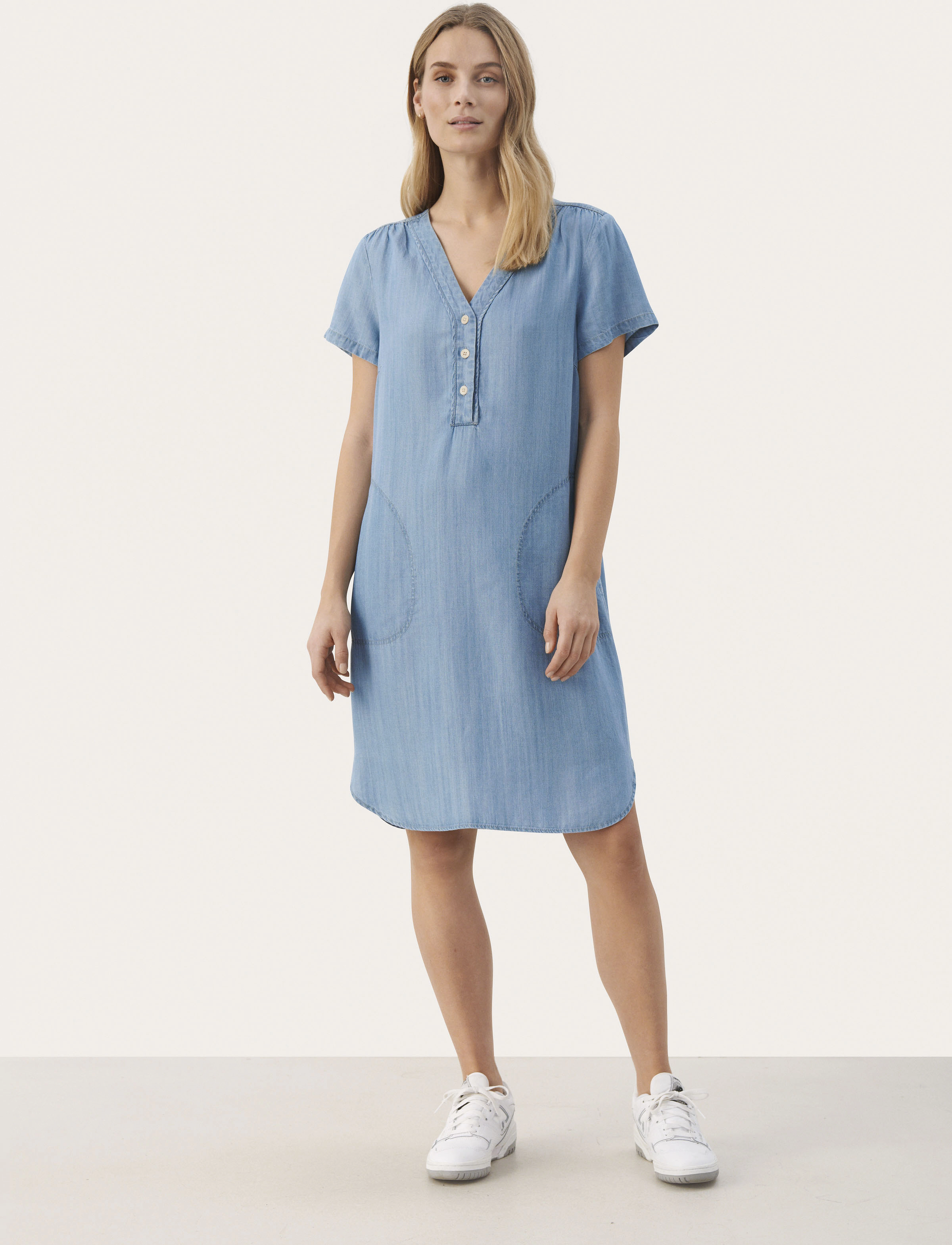 Part Two - KaminasPW DR - denimkjoler - medium blue denim - 4