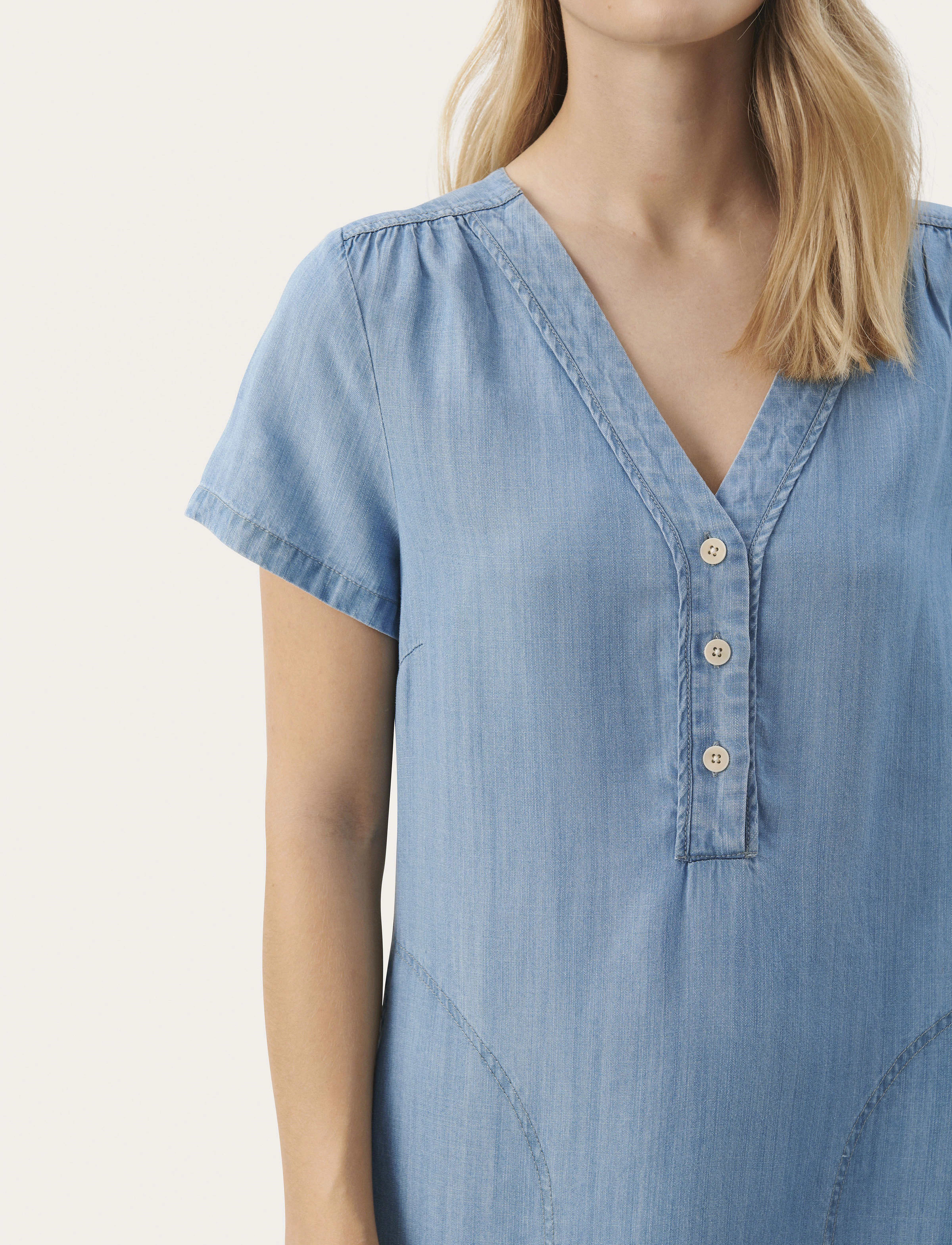 Part Two - KaminasPW DR - denimkjoler - medium blue denim - 5