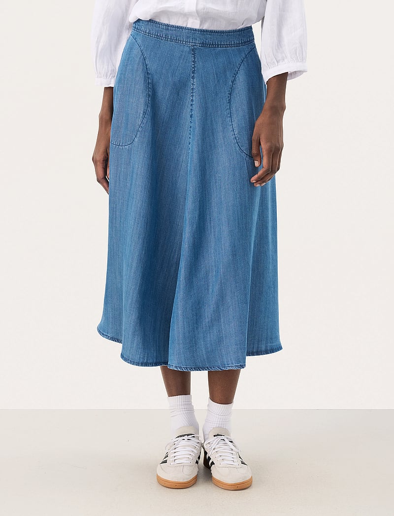 Part Two - PernillePW SK - jeansröcke - medium blue denim - 0