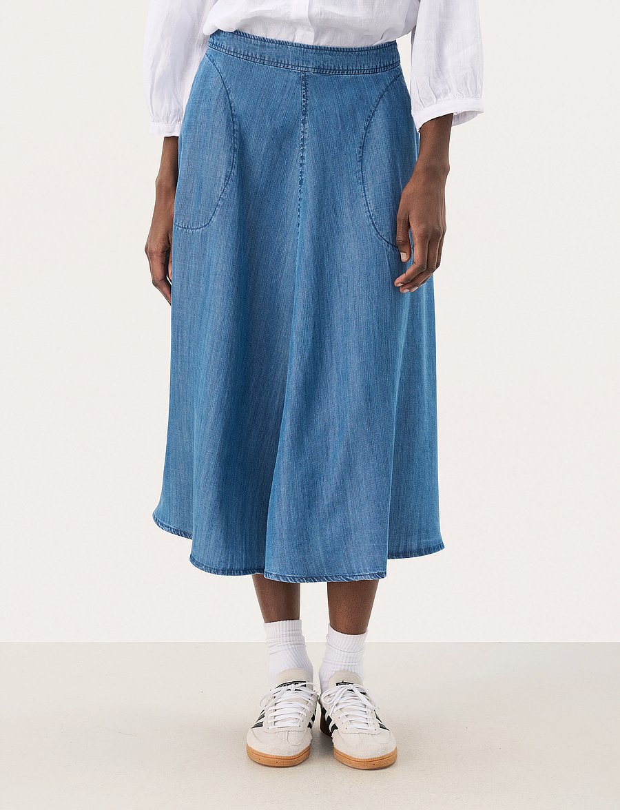 Part Two - PernillePW SK - jeansröcke - medium blue denim - 0