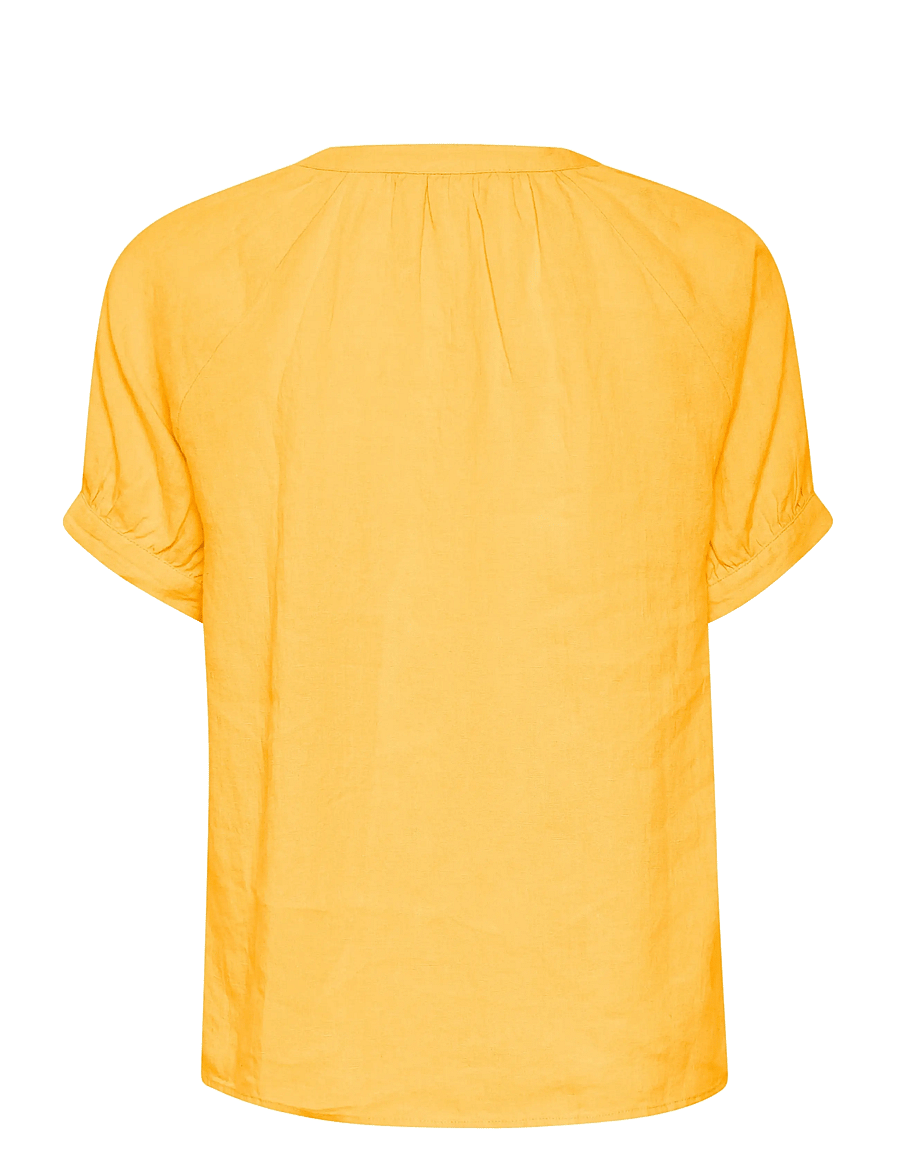 Part Two - PopsyPW BL - lühikeste varrukatega pluusid - amber yellow - 2