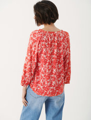 Part Two - MileanPW BL - long-sleeved blouses - cayenne painted flower - 4