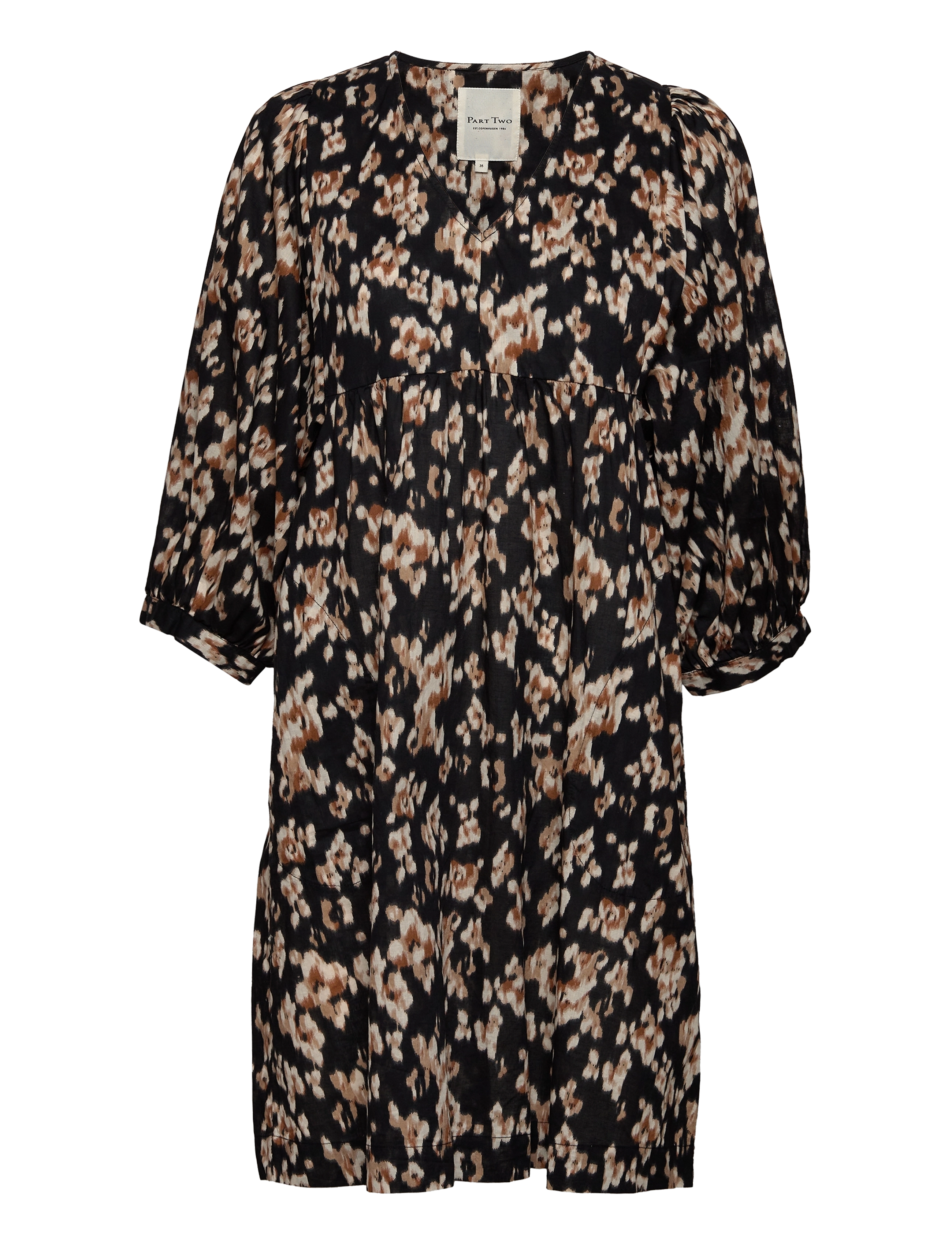 Part Two OpalPW DR - Kleidung - BLACK BLURRED LEAF PRINT / multi