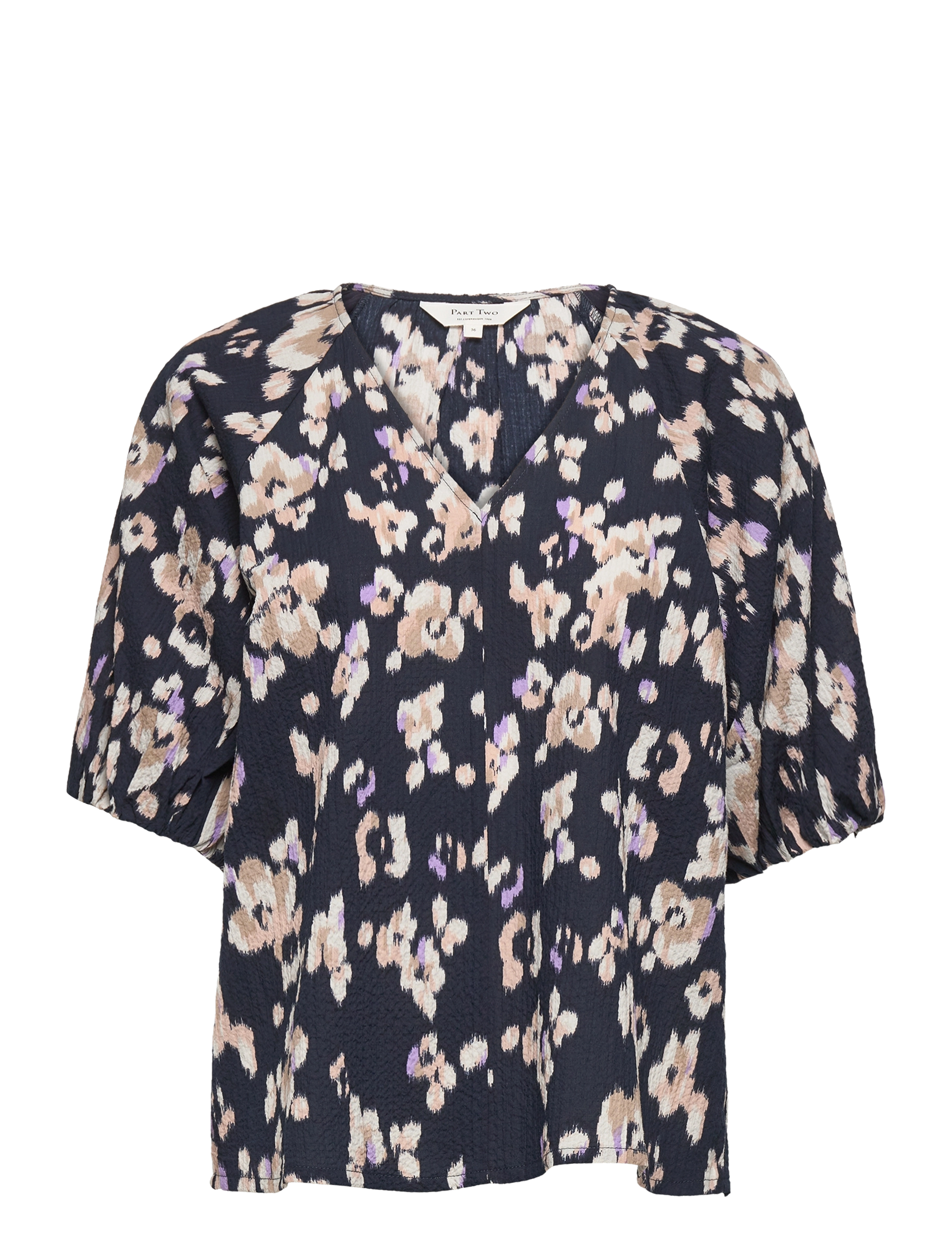 Part Two - OteliaPW BL - navy blurred flower print - 1