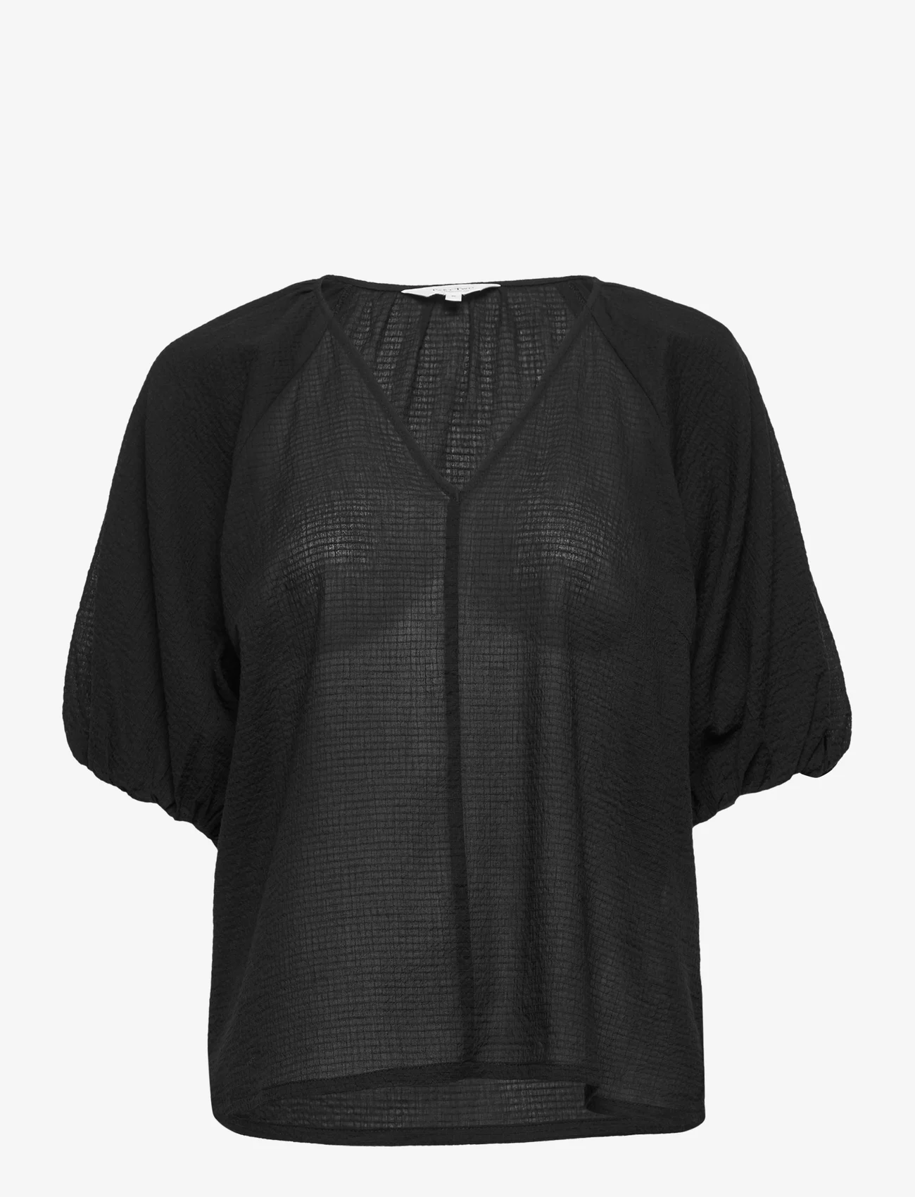 Part Two - OteliaPW BL - short-sleeved blouses - black - 0