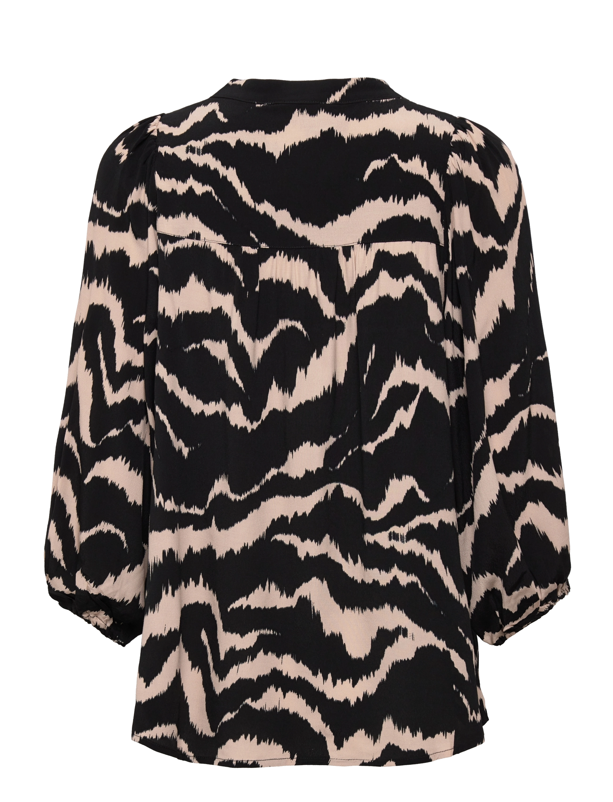 Part Two - OranaPW SH - pikkade varrukatega pluusid - black zebra print - 2