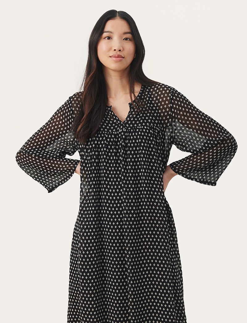 Part Two - PolinPW DR - minikleidid - black mini block print - 0