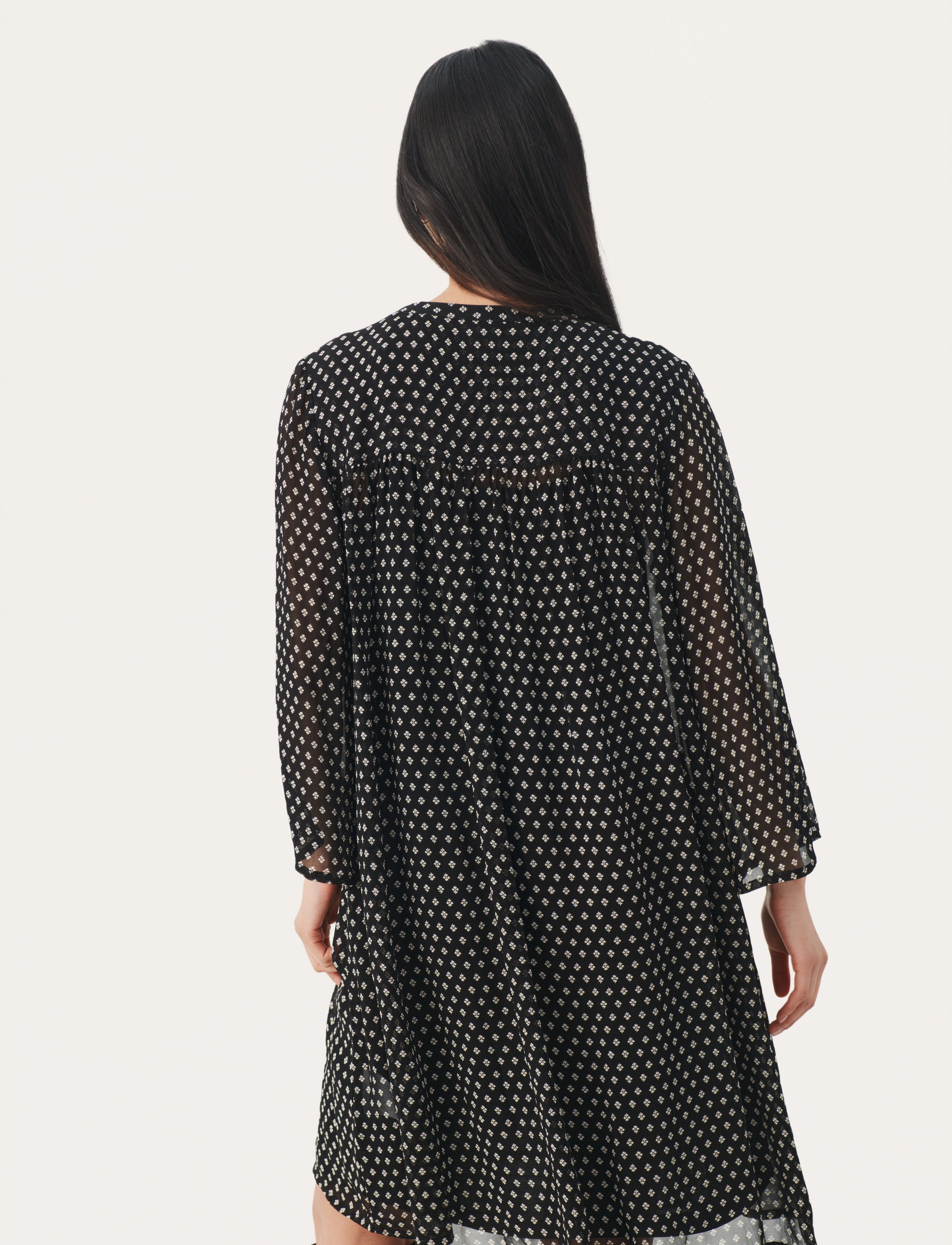 Part Two - PolinPW DR - short dresses - black mini block print - 5