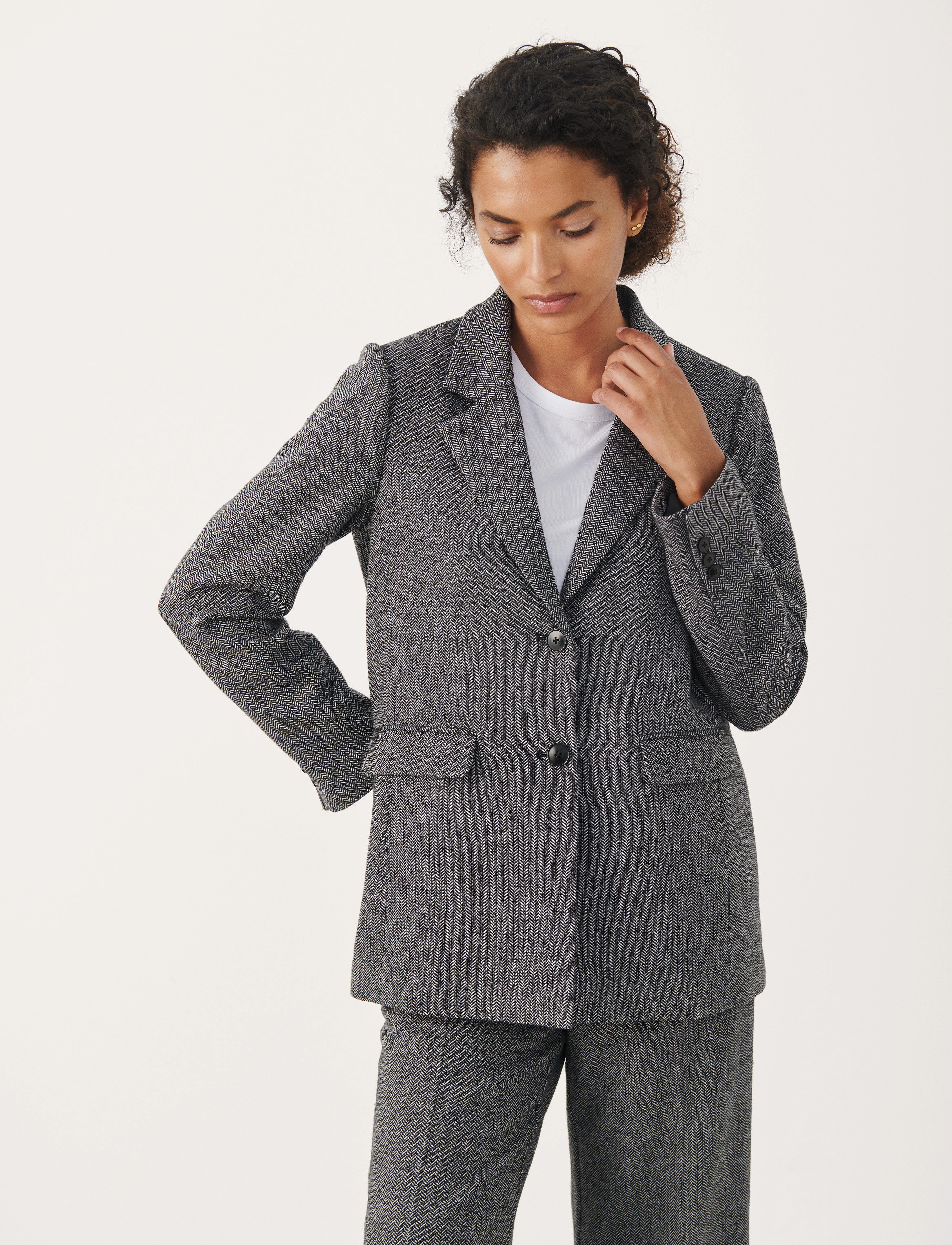 Part Two - RonniePW BZ - black tweed melange - 2