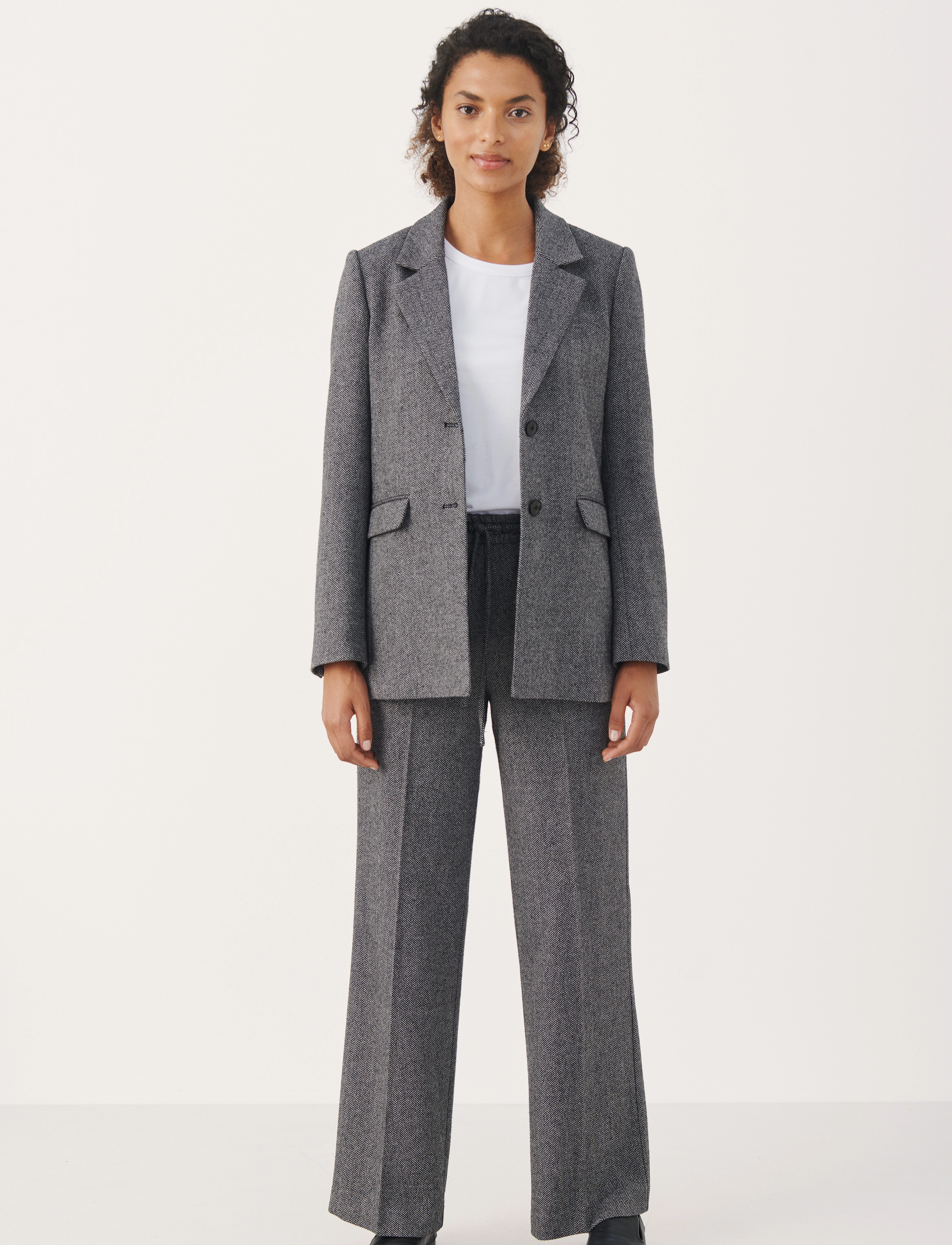 Part Two - RonniePW BZ - black tweed melange - 3