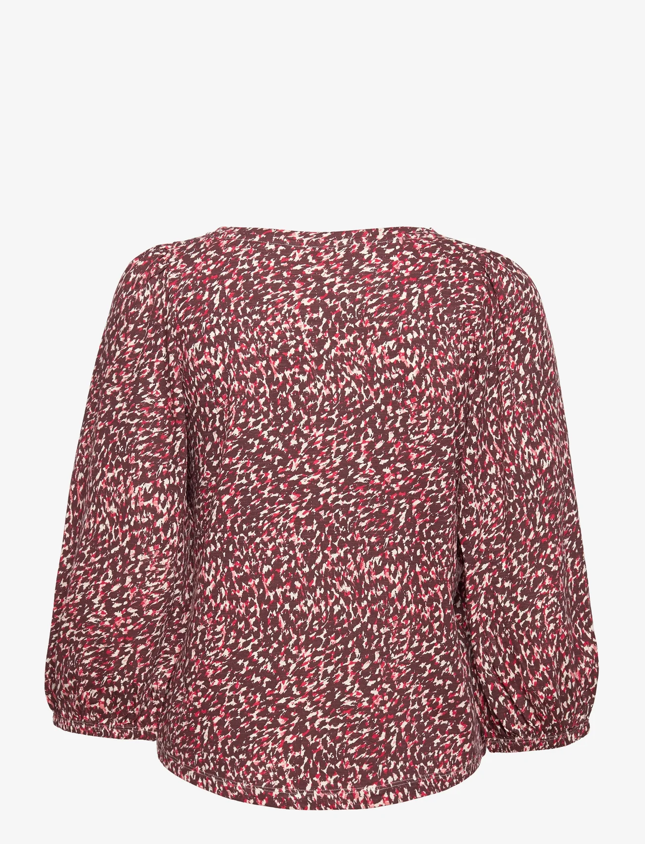 Part Two - RiekePW TS - long-sleeved blouses - tawny port granite print - 1