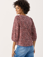 Part Two - RiekePW TS - blouses met lange mouwen - tawny port granite print - 4