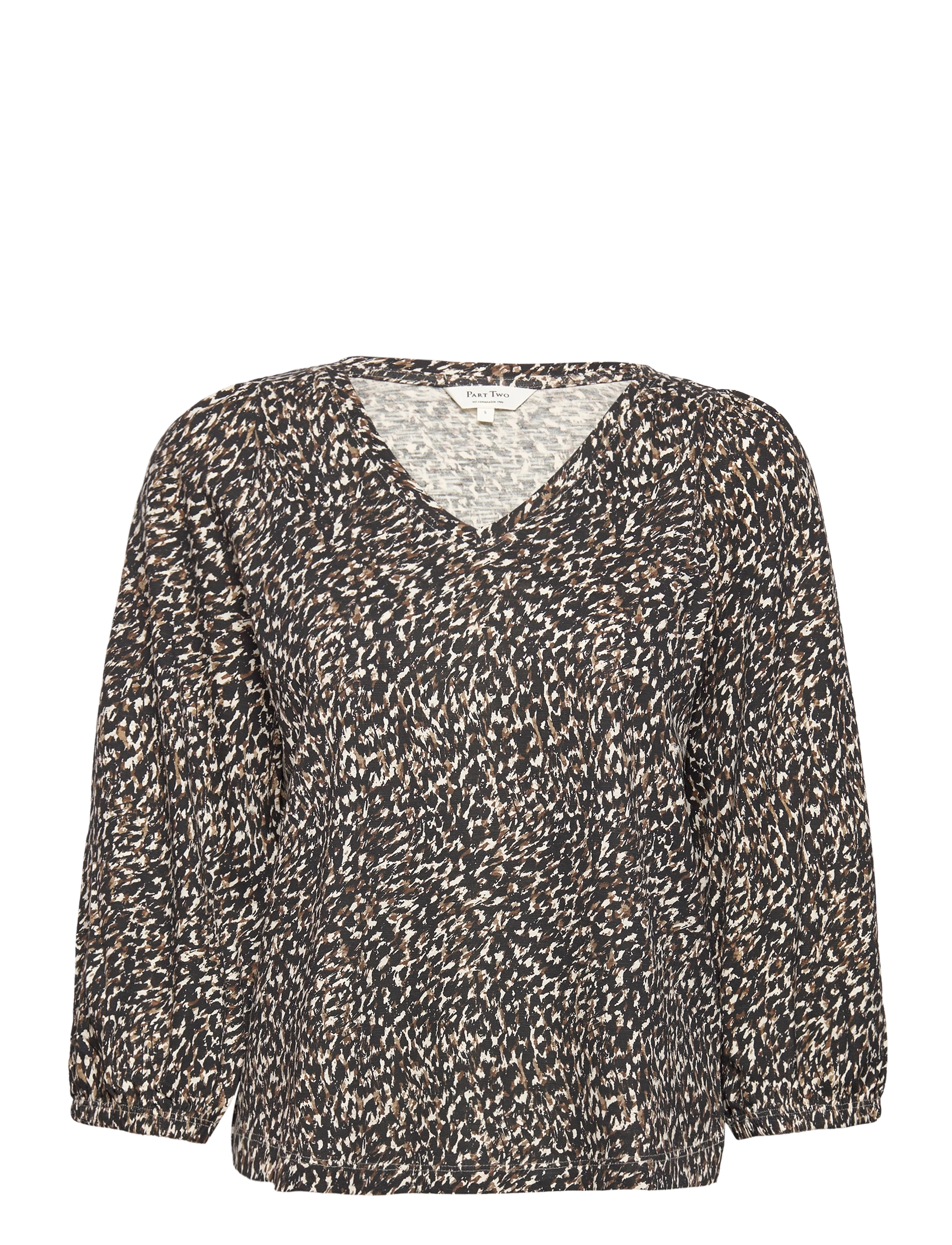 Part Two RiekePW TS - Blouses & Overhemden - BLACK GRANITE PRINT / multi