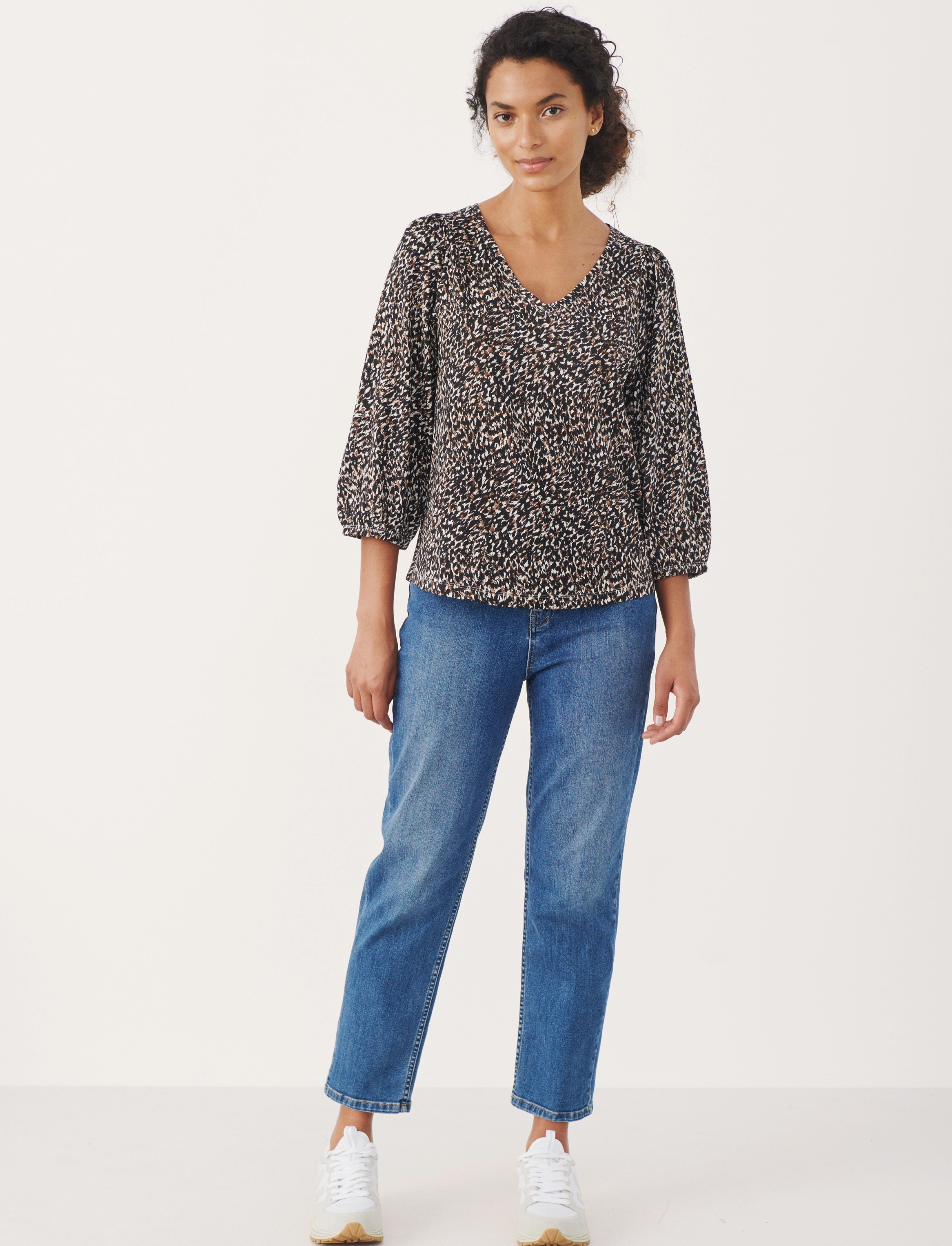 Part Two - RiekePW TS - blouses à manches longues - black granite print - 3