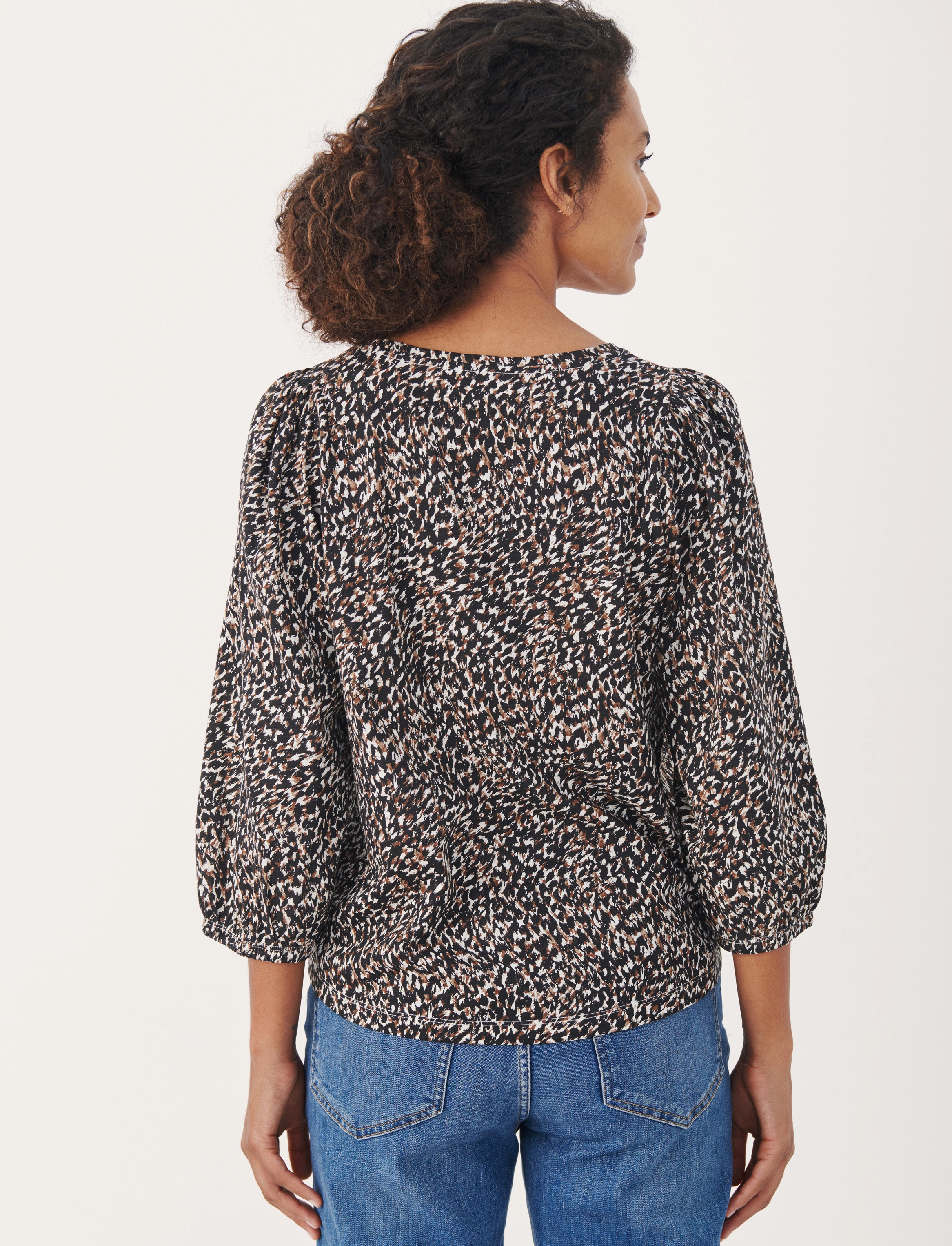 Part Two - RiekePW TS - blouses à manches longues - black granite print - 4