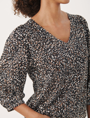 Part Two - RiekePW TS - blouses met lange mouwen - black granite print - 5